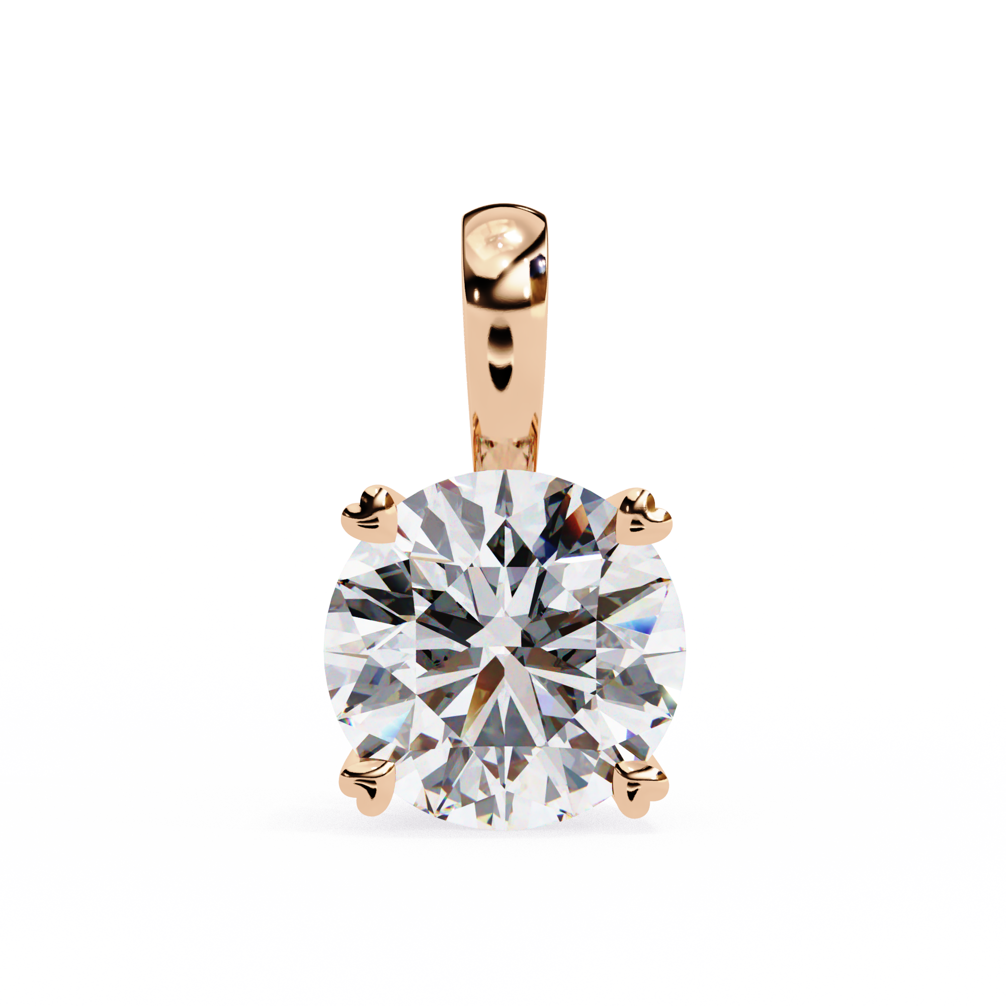 0.08 ct Luminous Sphere Pendant 9k
