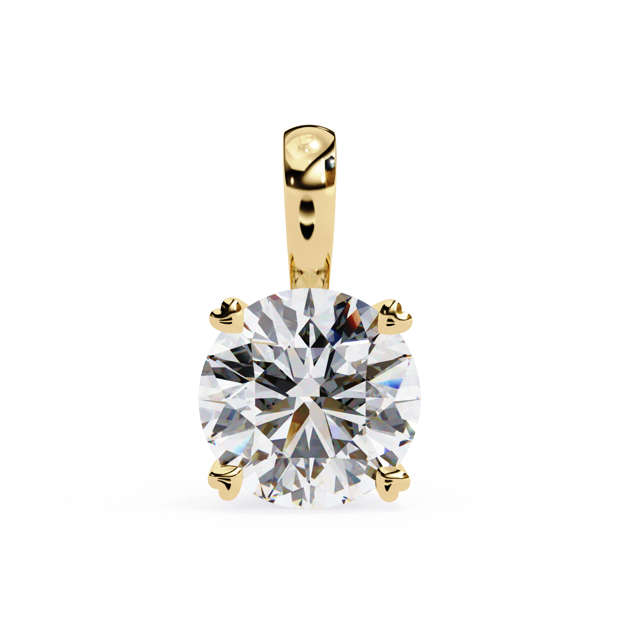 0.08 ct Luminous Sphere Pendant 9k