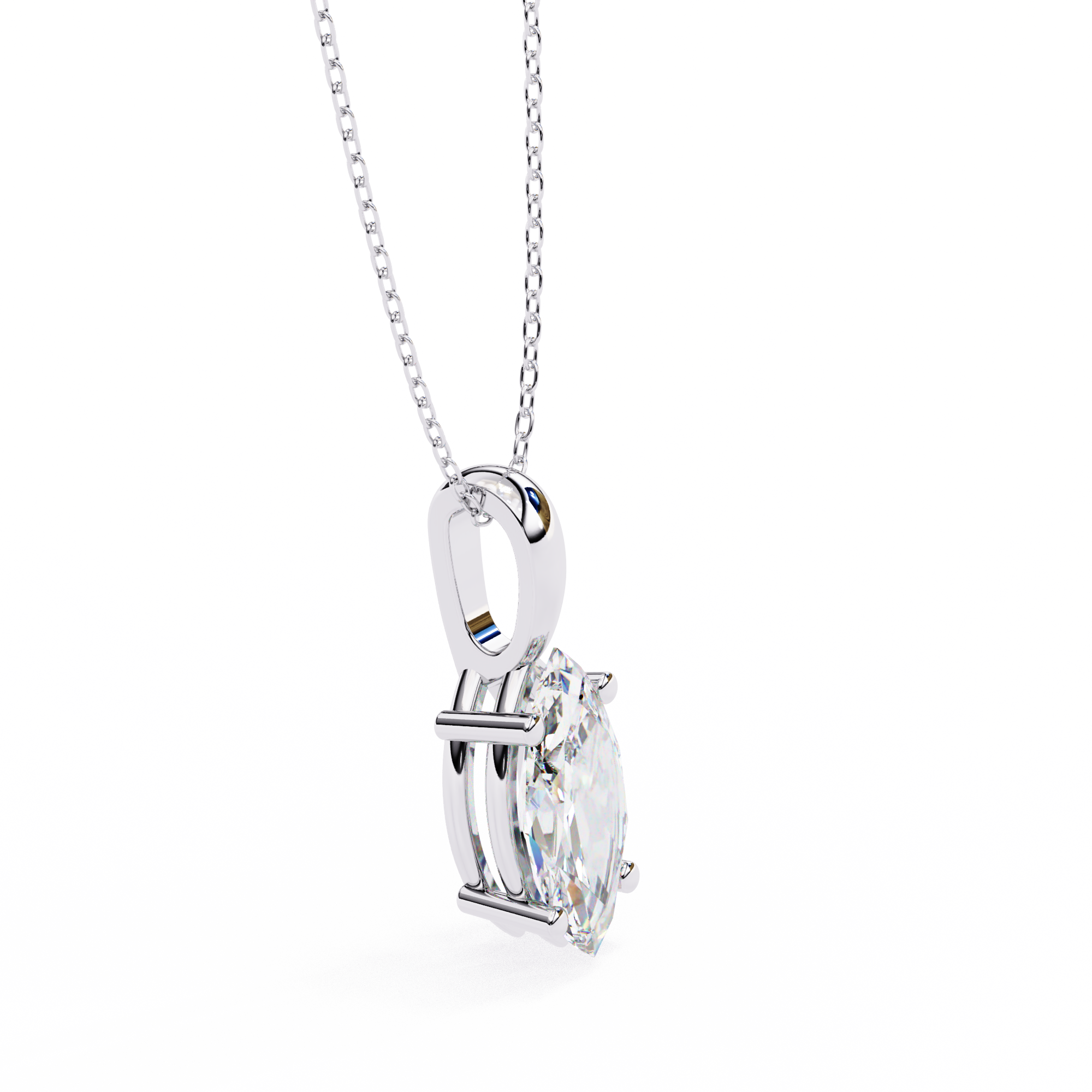 0.93 carat marquise pendant