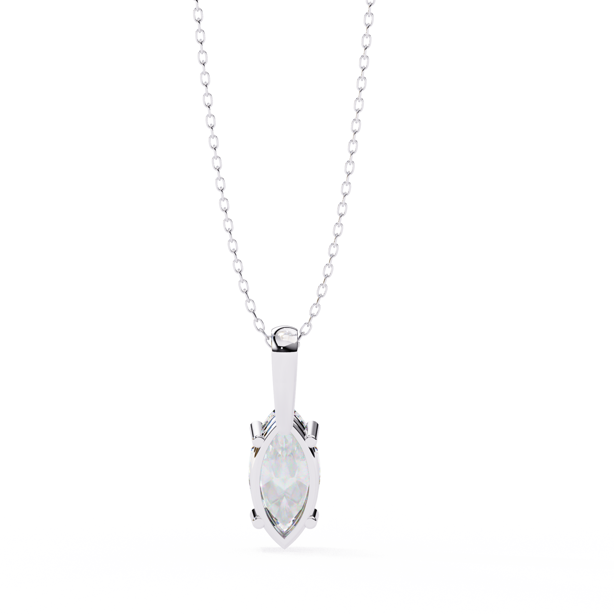 0.93 carat marquise pendant