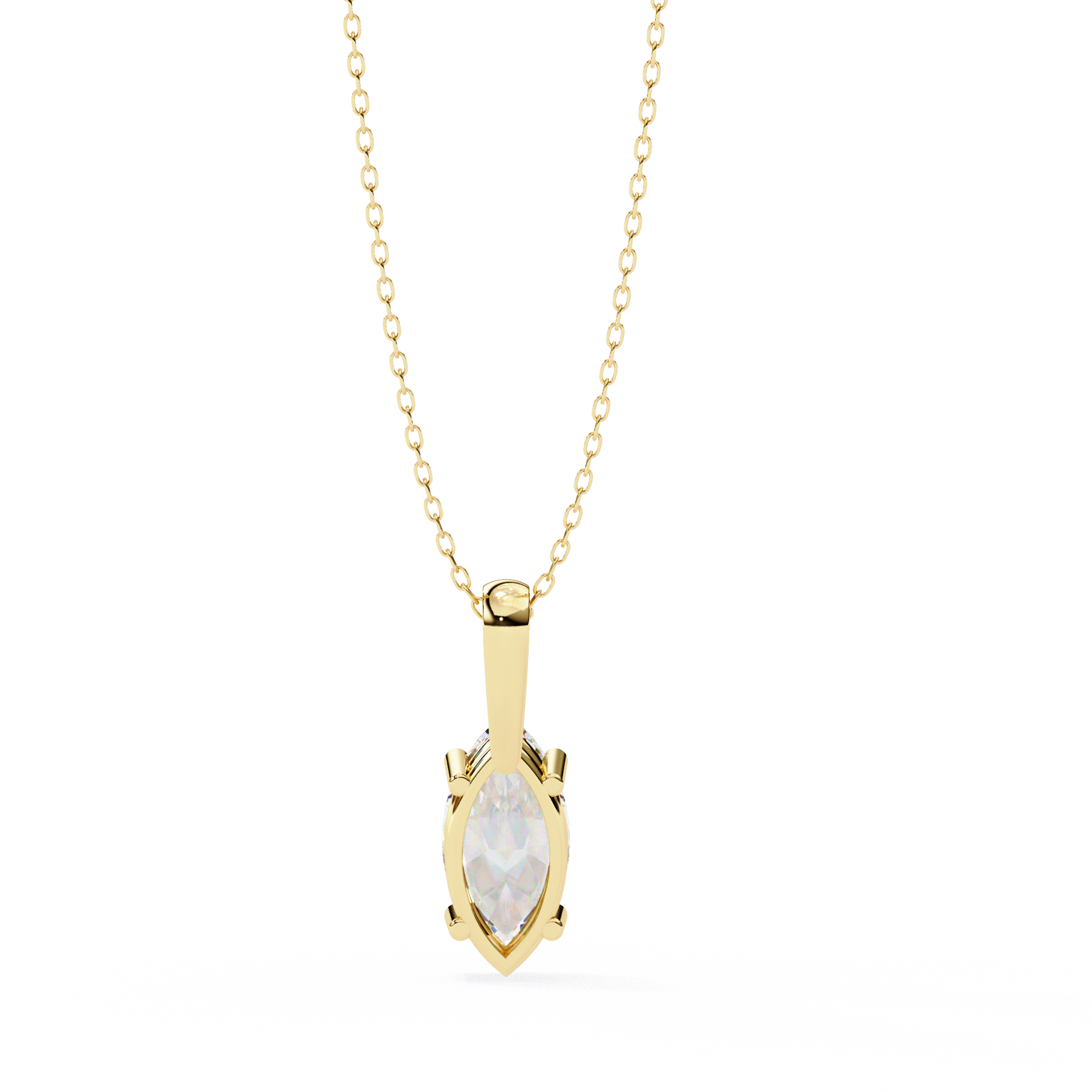 0.93 carat marquise pendant