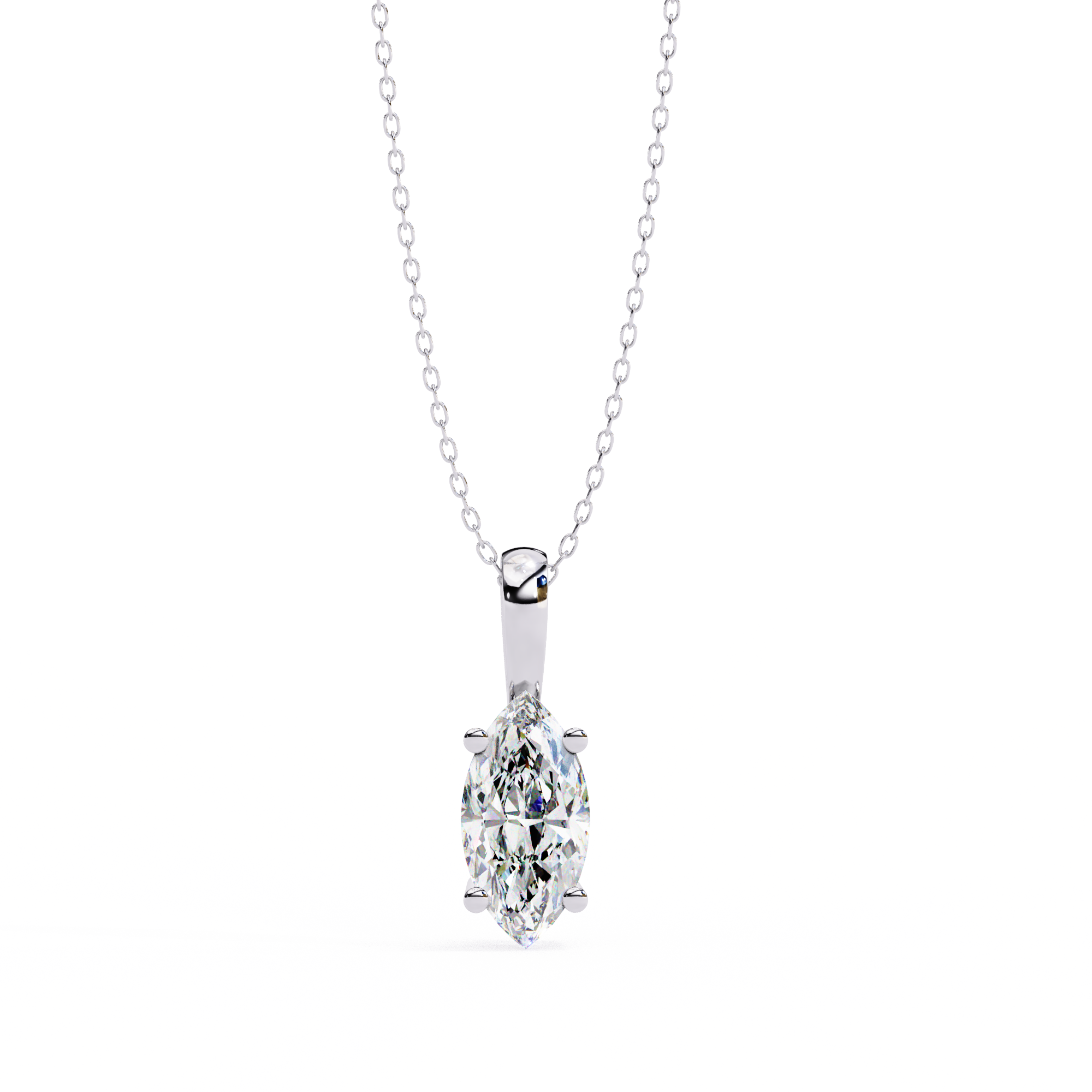 0.93 carat marquise pendant