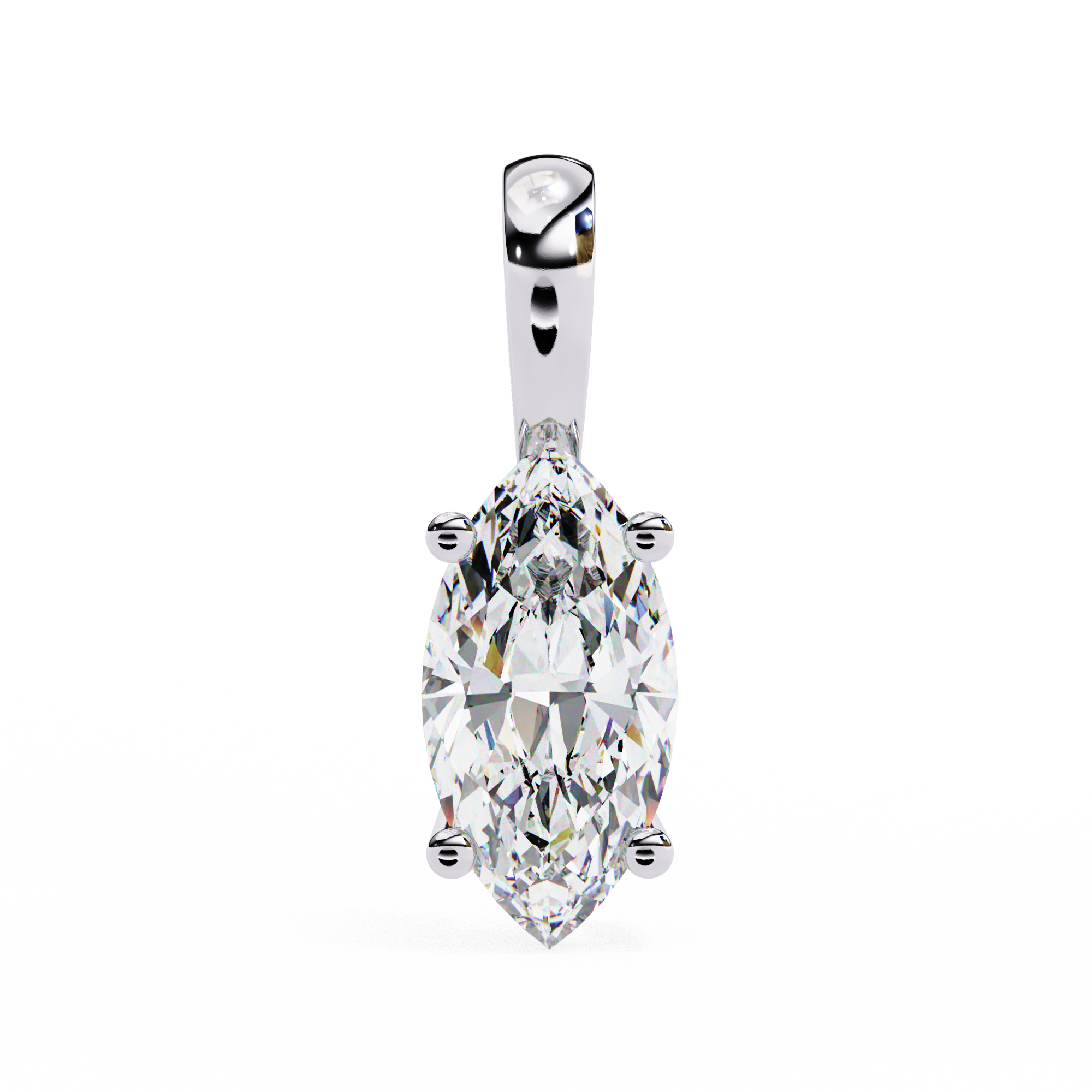 0.93 carat marquise pendant