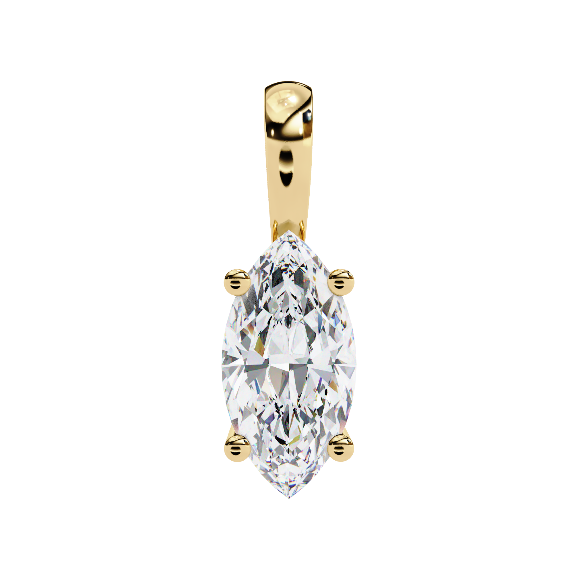 0.93 carat marquise pendant