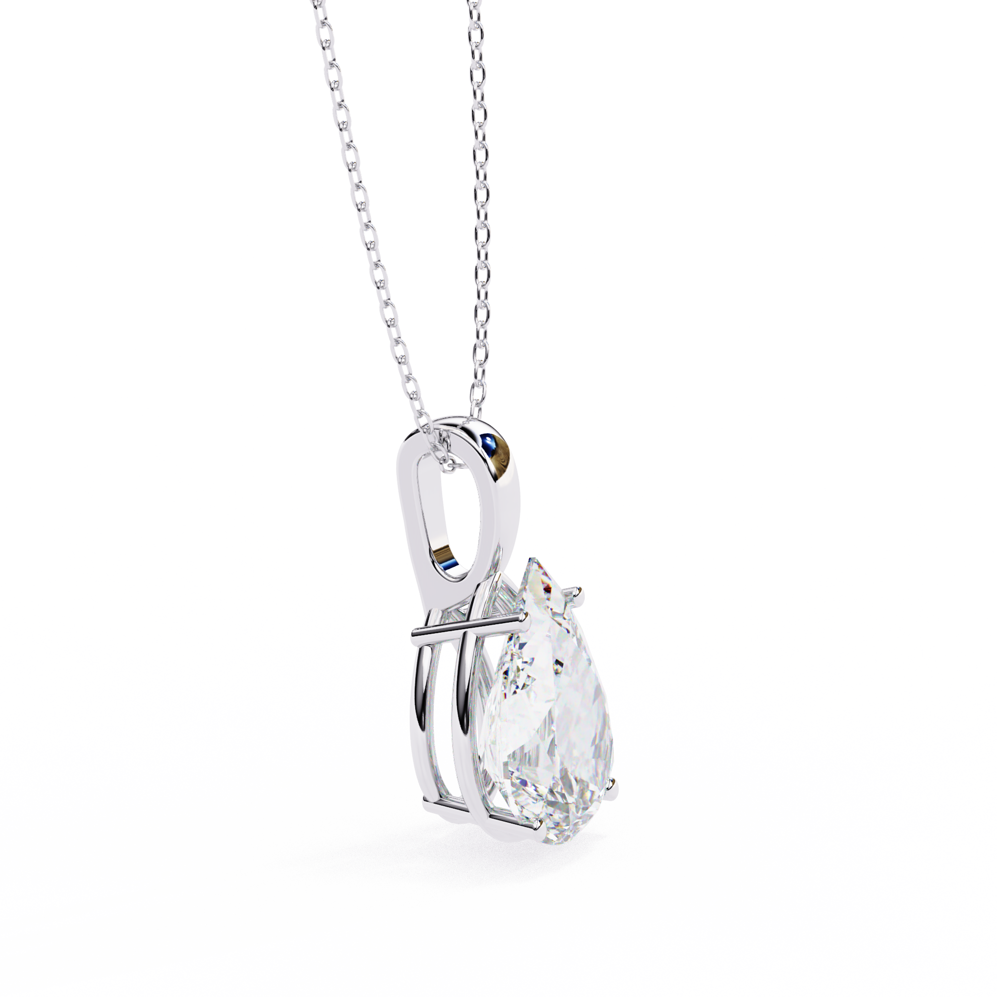 2.06 carat pear pendant