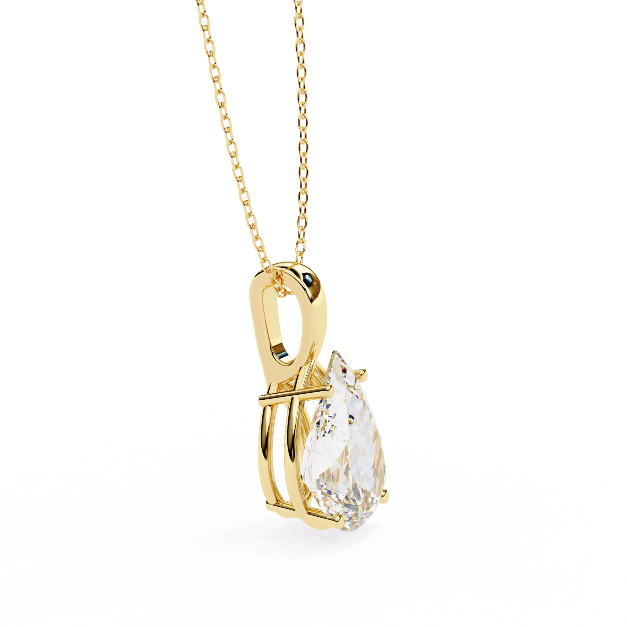 2.06 carat pear pendant