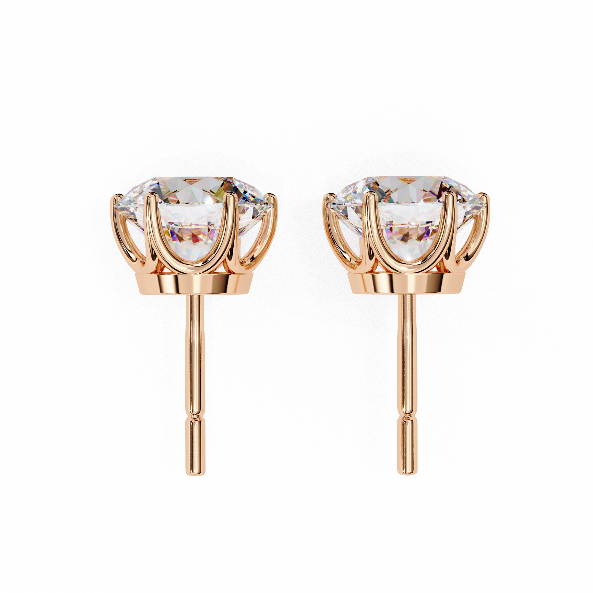 2.57 ct Radiant Elegance Earrings 9k