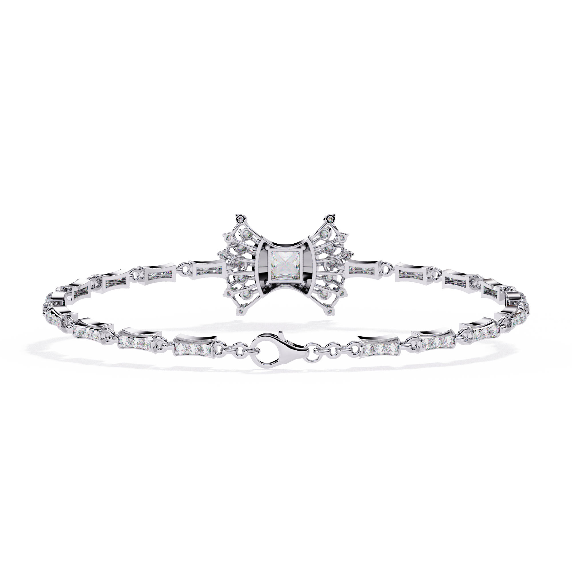 1.65 CT REGENT TRIO BRACELET 9k