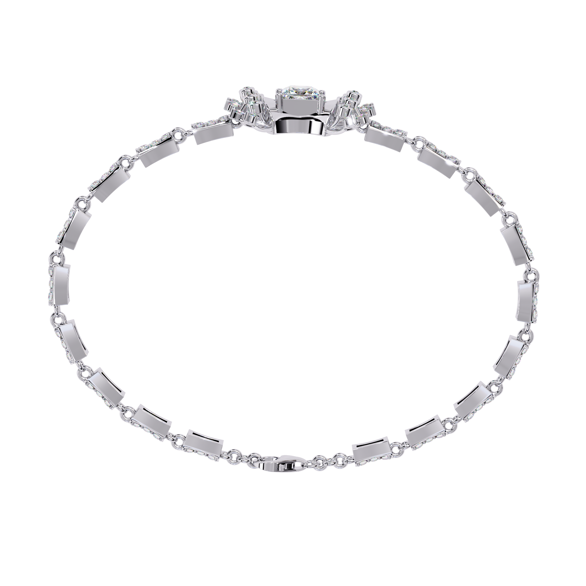 1.65 CT REGENT TRIO BRACELET 9k