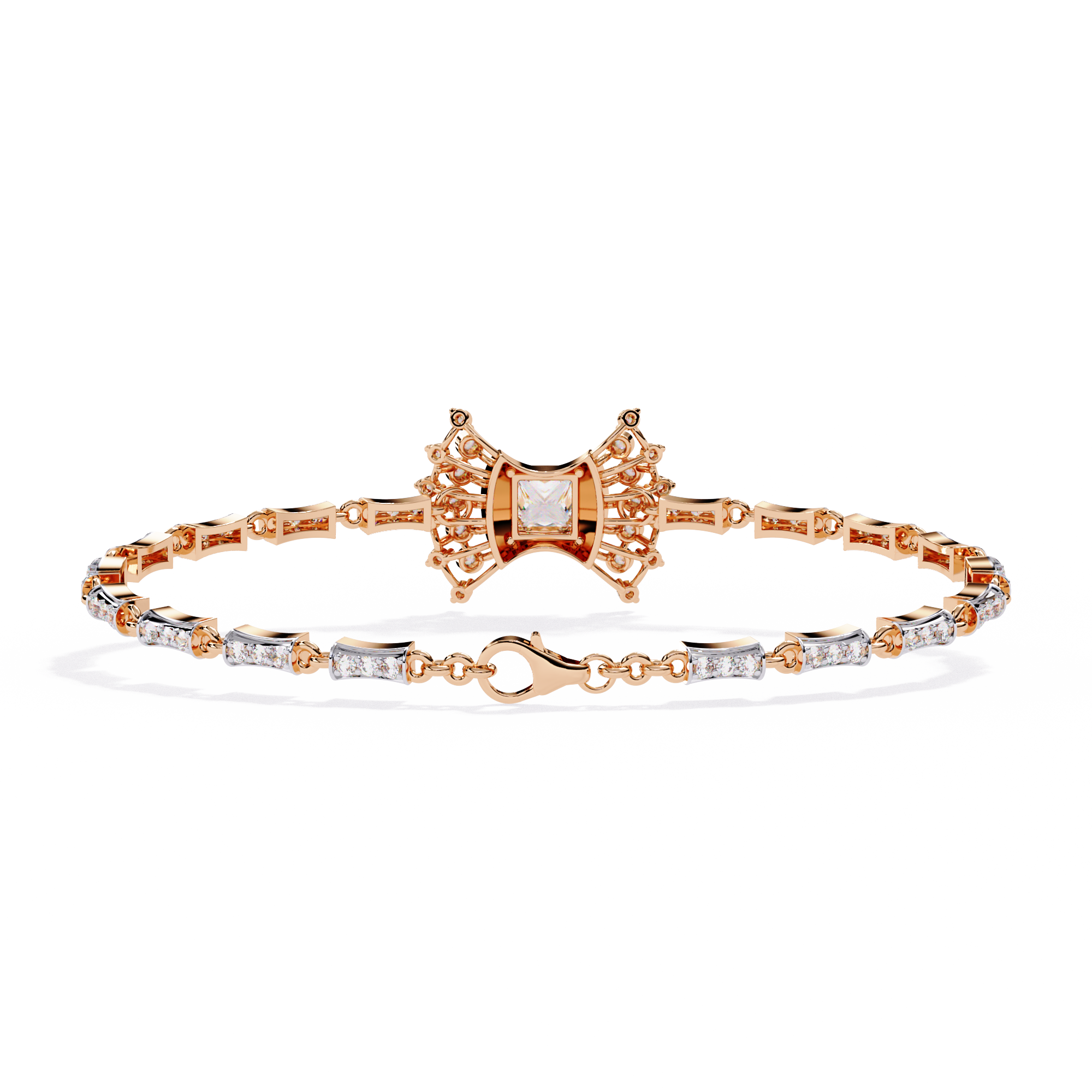 1.65 CT REGENT TRIO BRACELET 9k