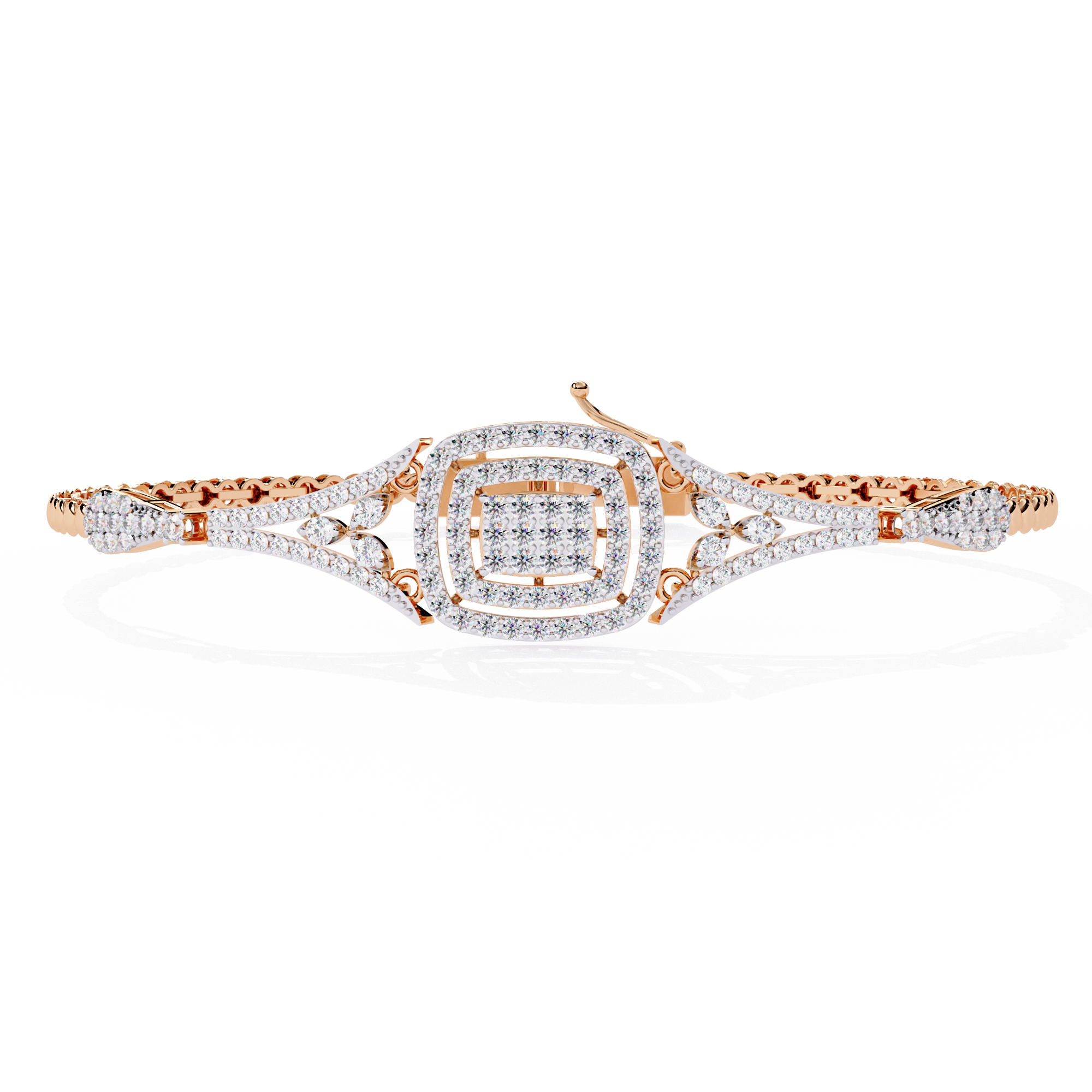 1.06 CT REGAL HALO BRACELET