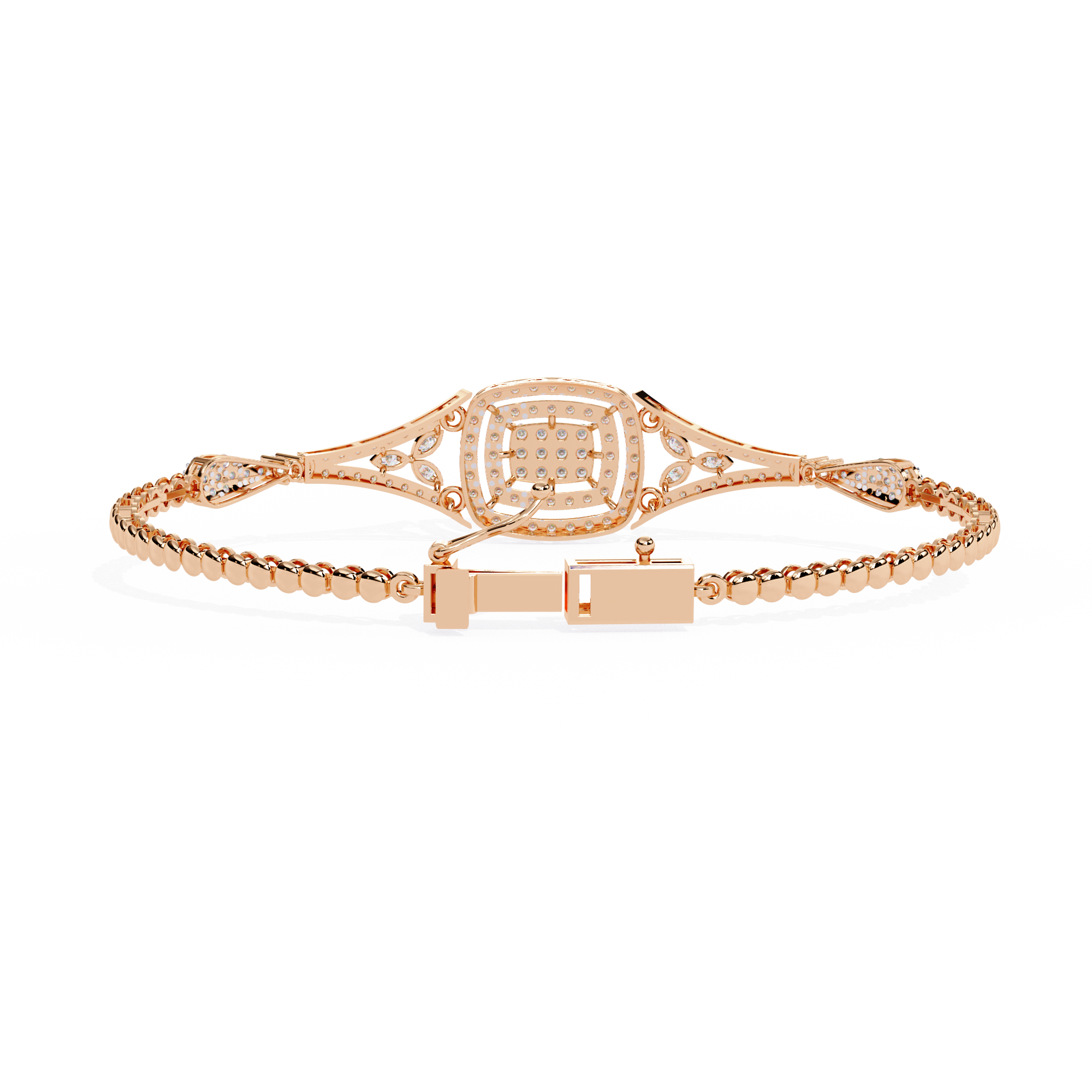1.06 CT REGAL HALO BRACELET