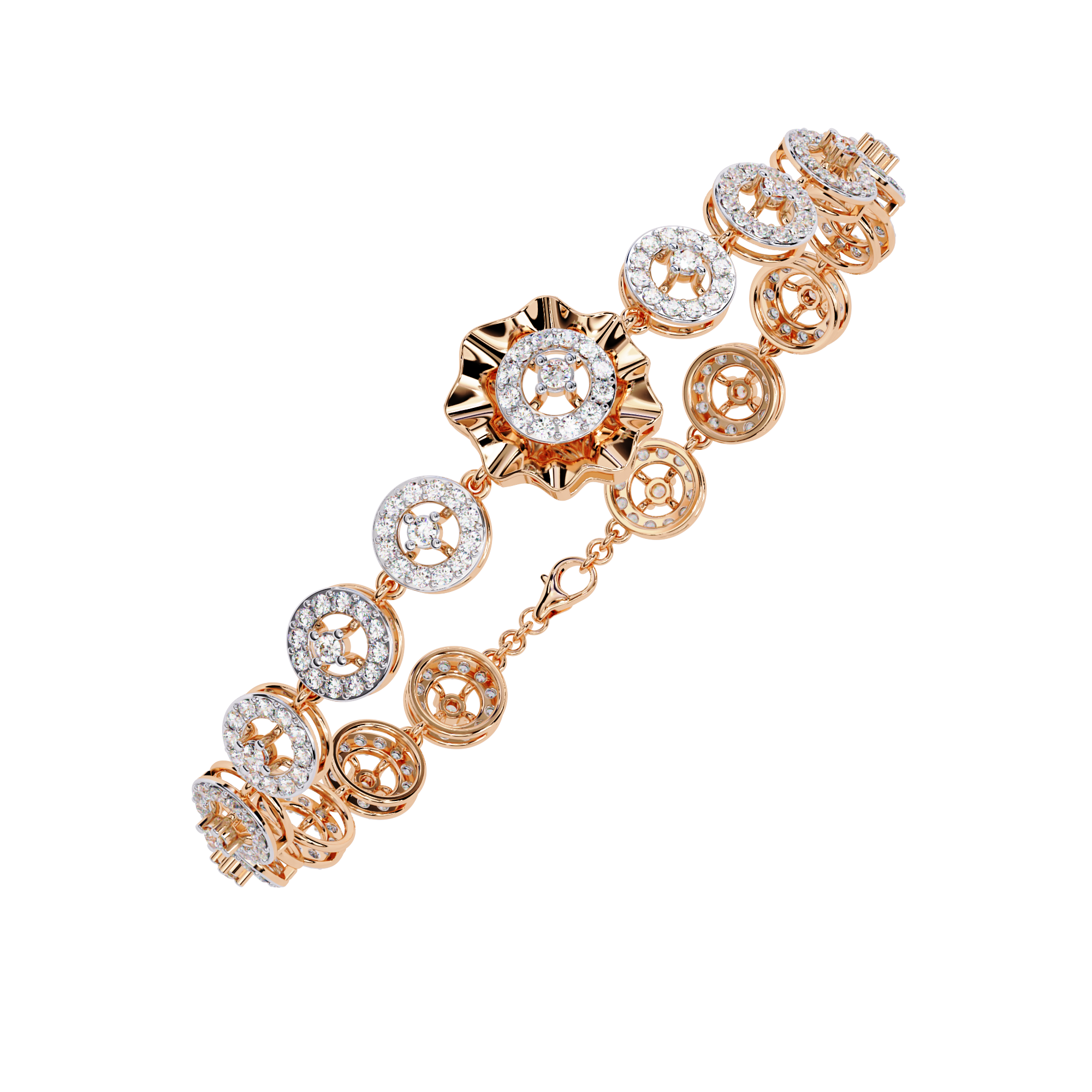 2.16 CT ROSETTE ENCHANT BRACELET