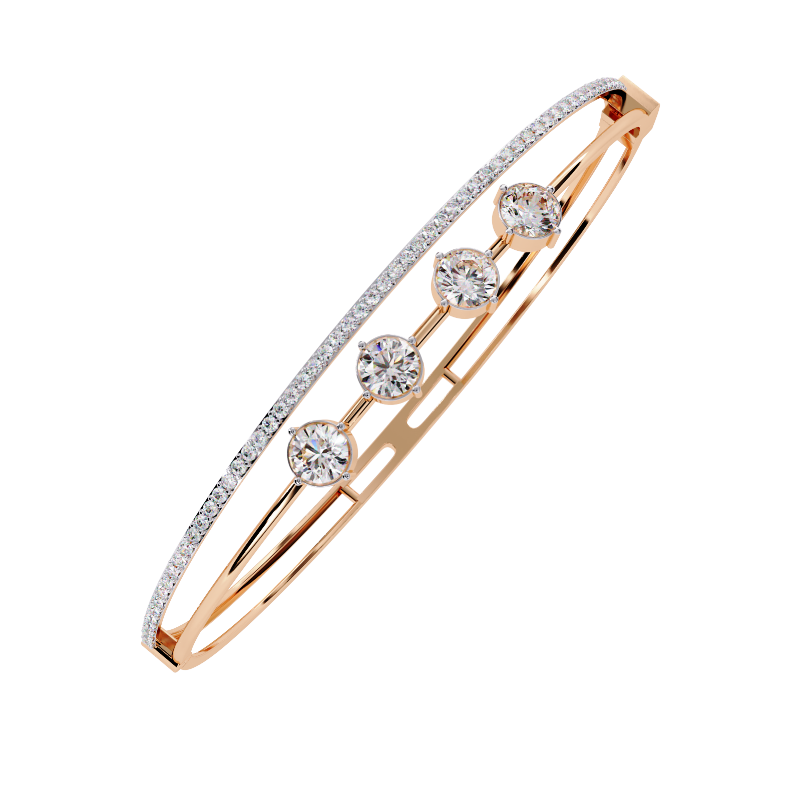 2.32 CT CASCADE LINEAR BRACELET