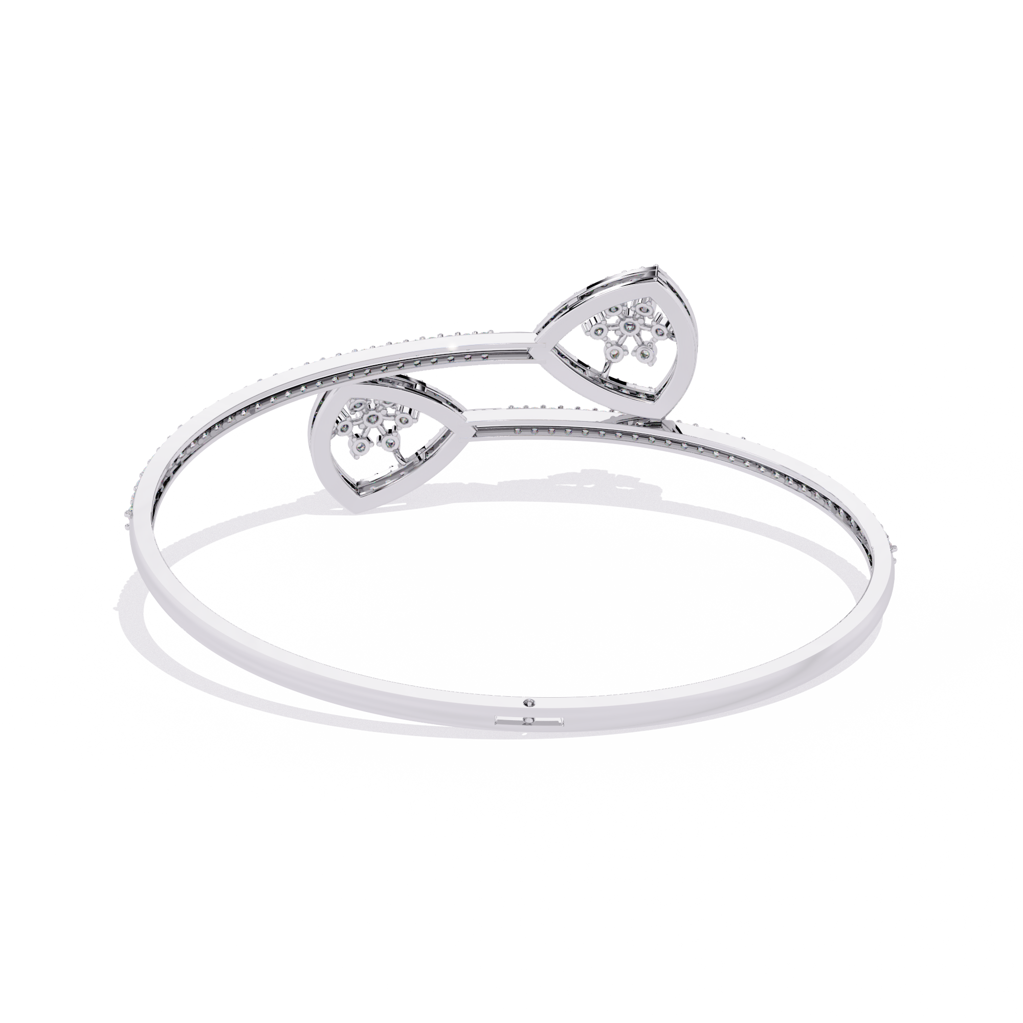 1.34 CT HEARTBEAT OPEN BRACELET 18K