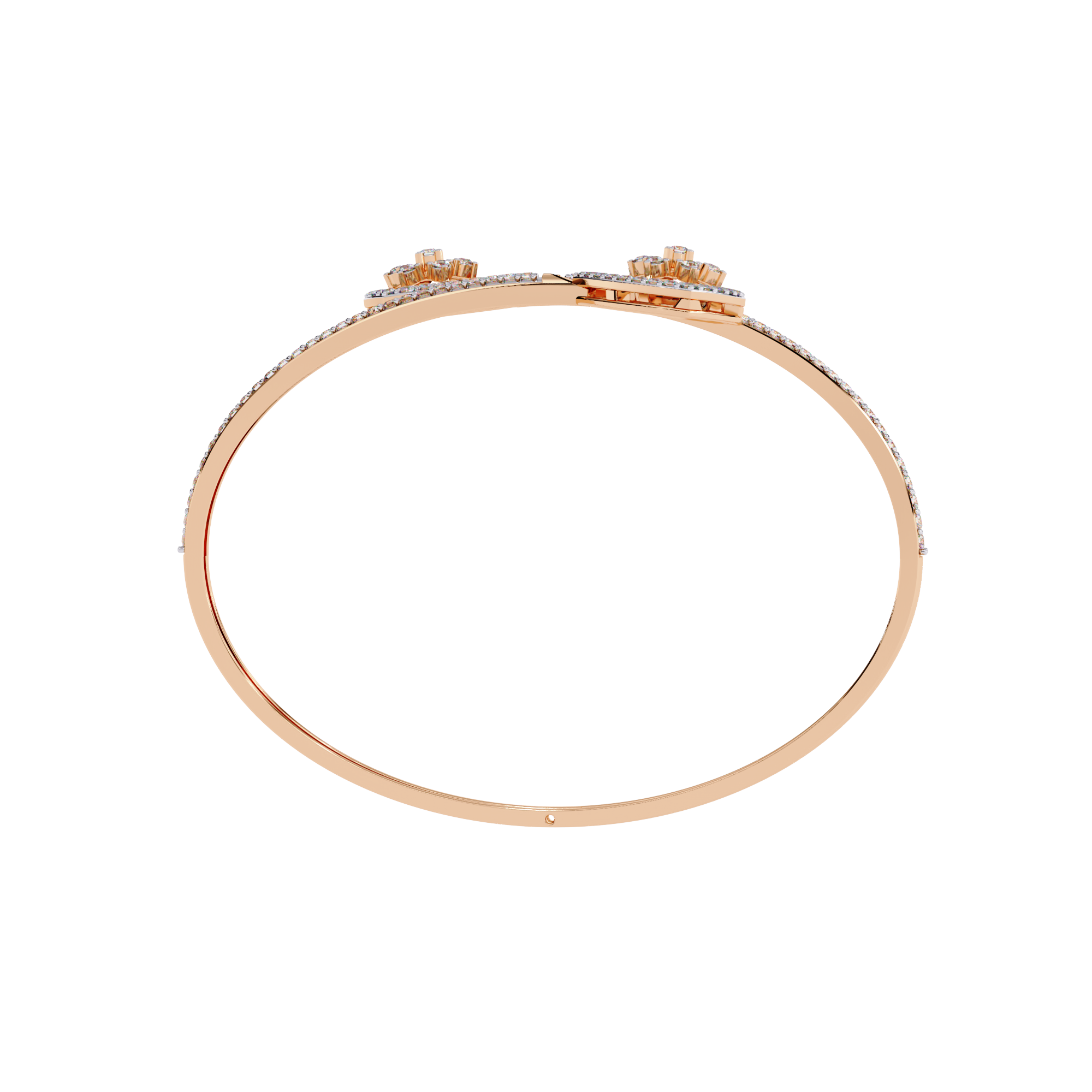 1.34 CT HEARTBEAT OPEN BRACELET 18K