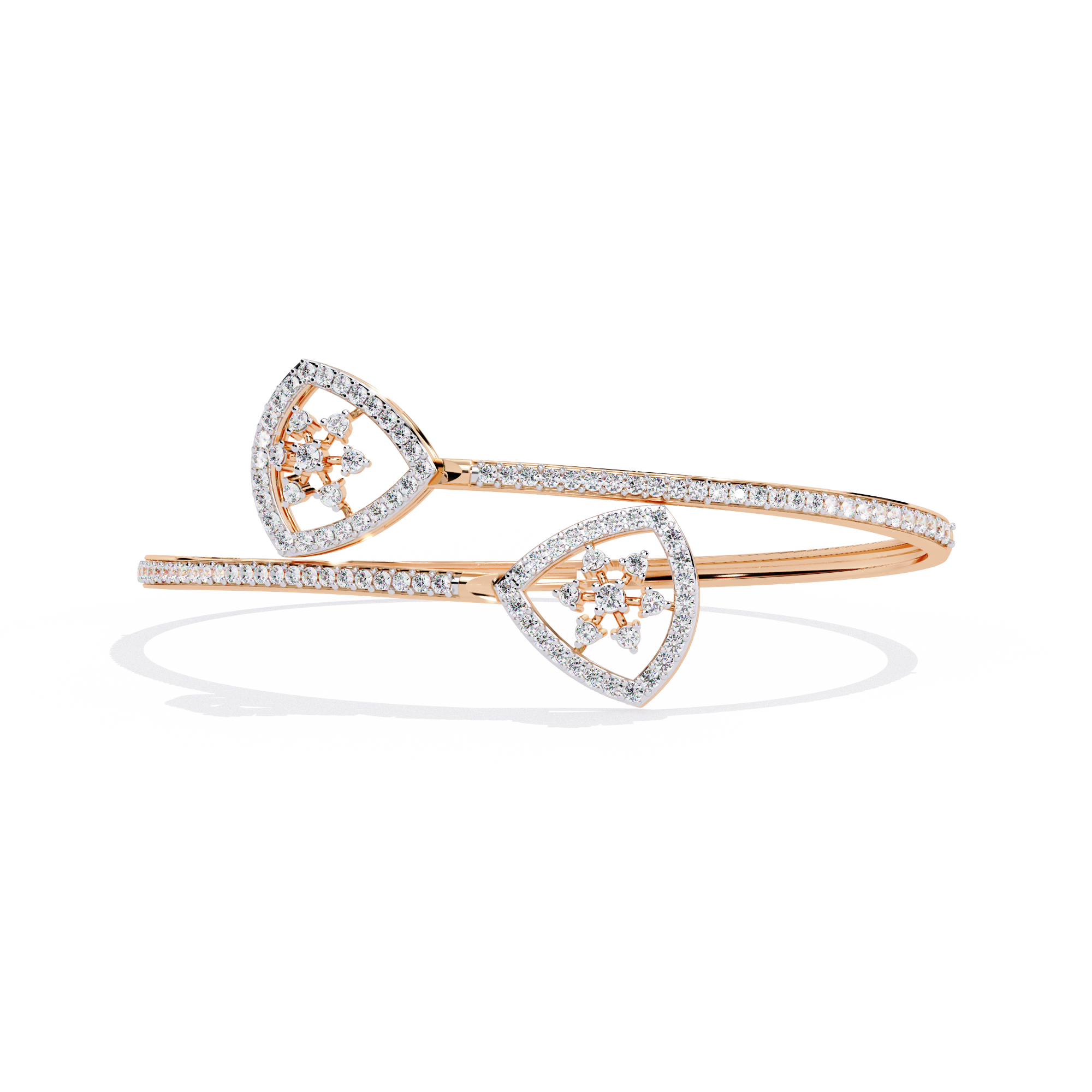 1.34 CT HEARTBEAT OPEN BRACELET