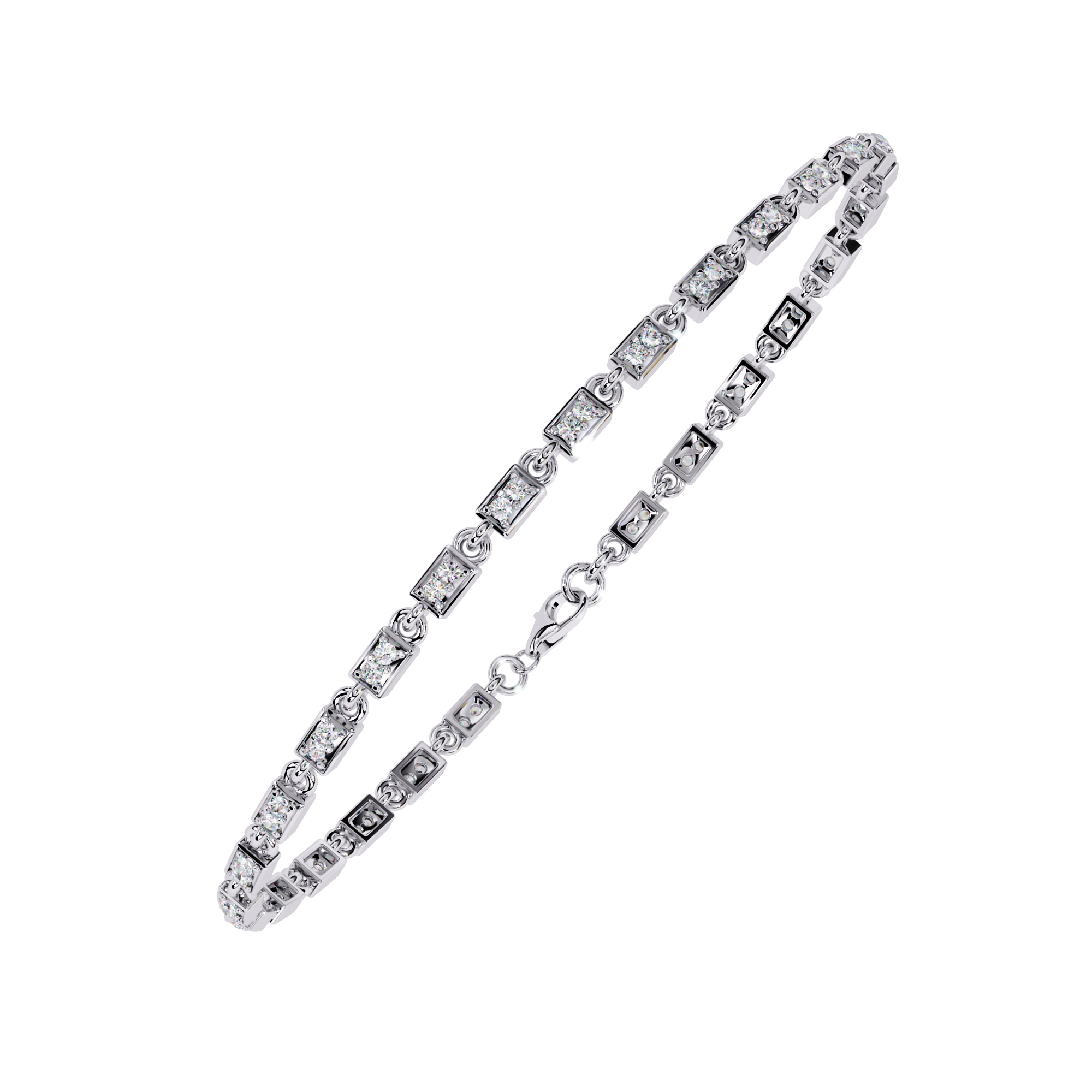 0.45 CT LINEA TWIST BRACELET 18K