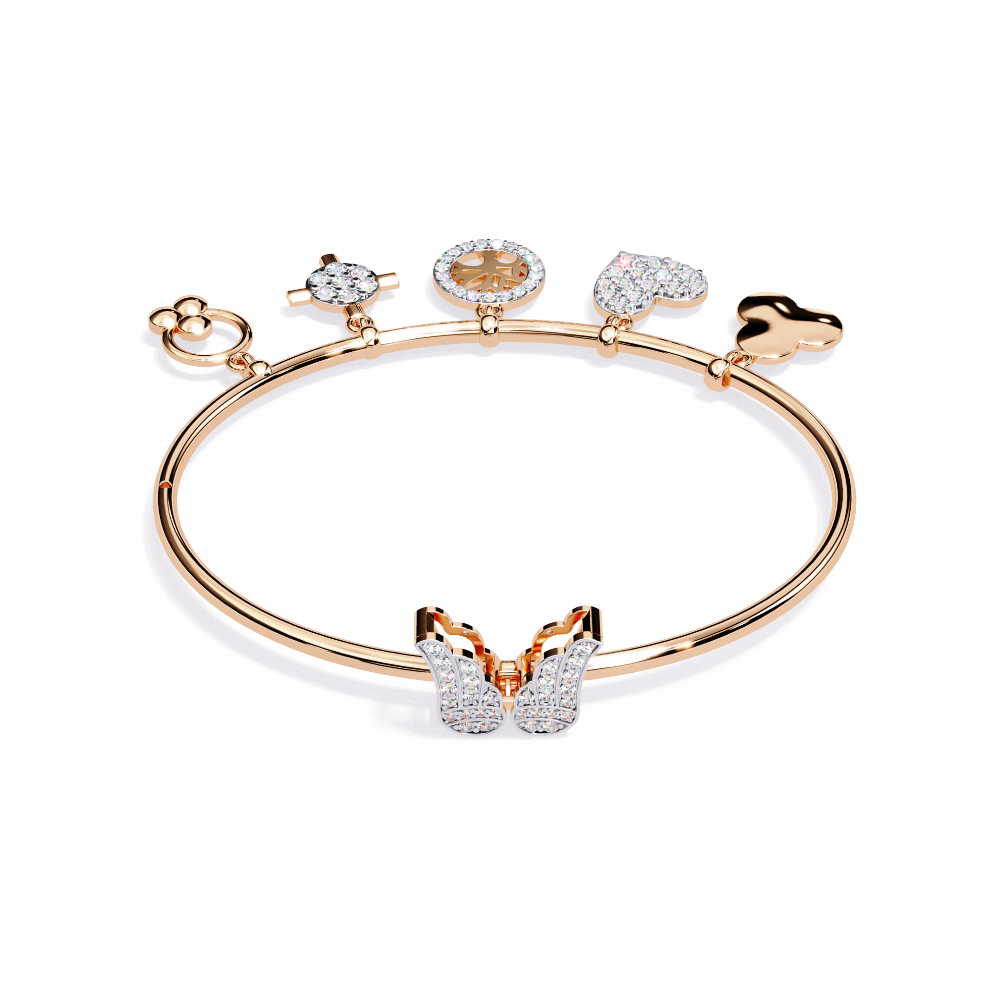0.97 CT CHARM BLOOM BRACELET
