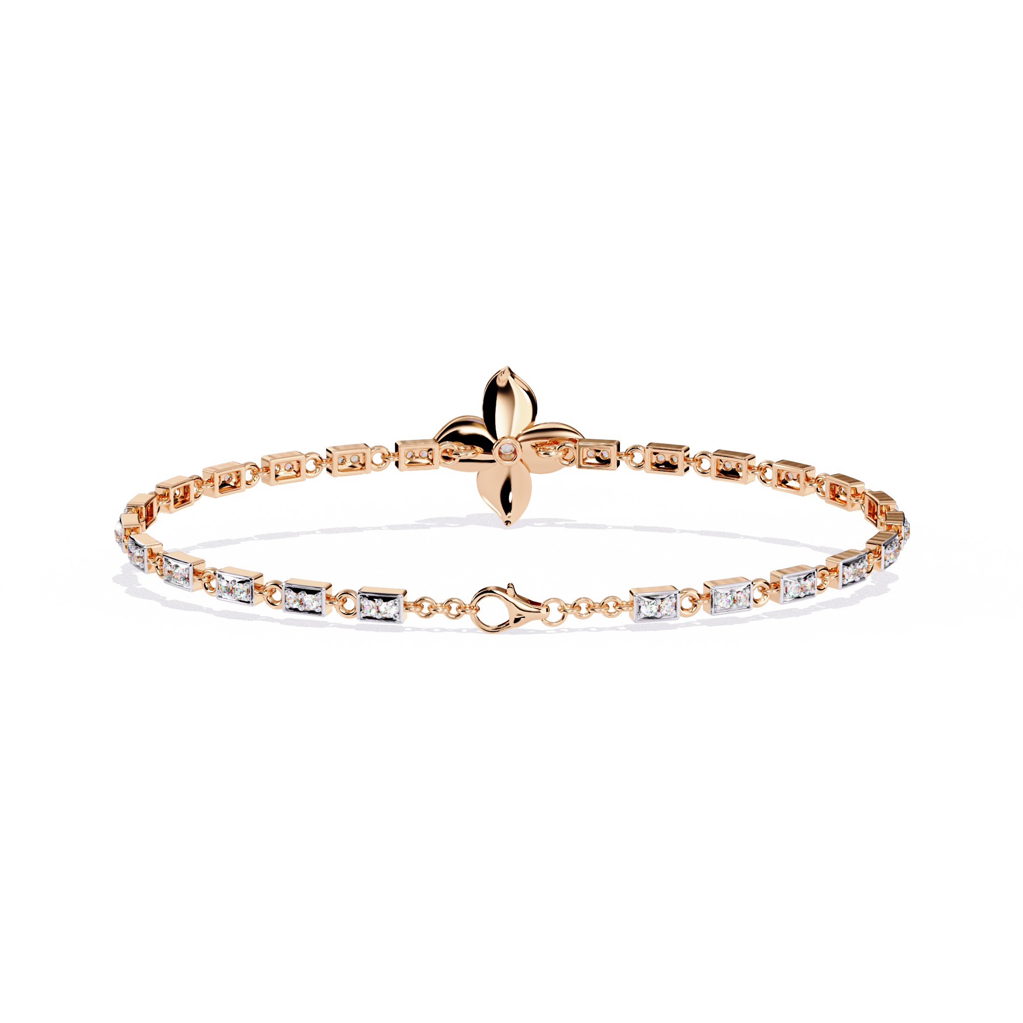 0.41 CT FLORÉ PETAL BRACELET