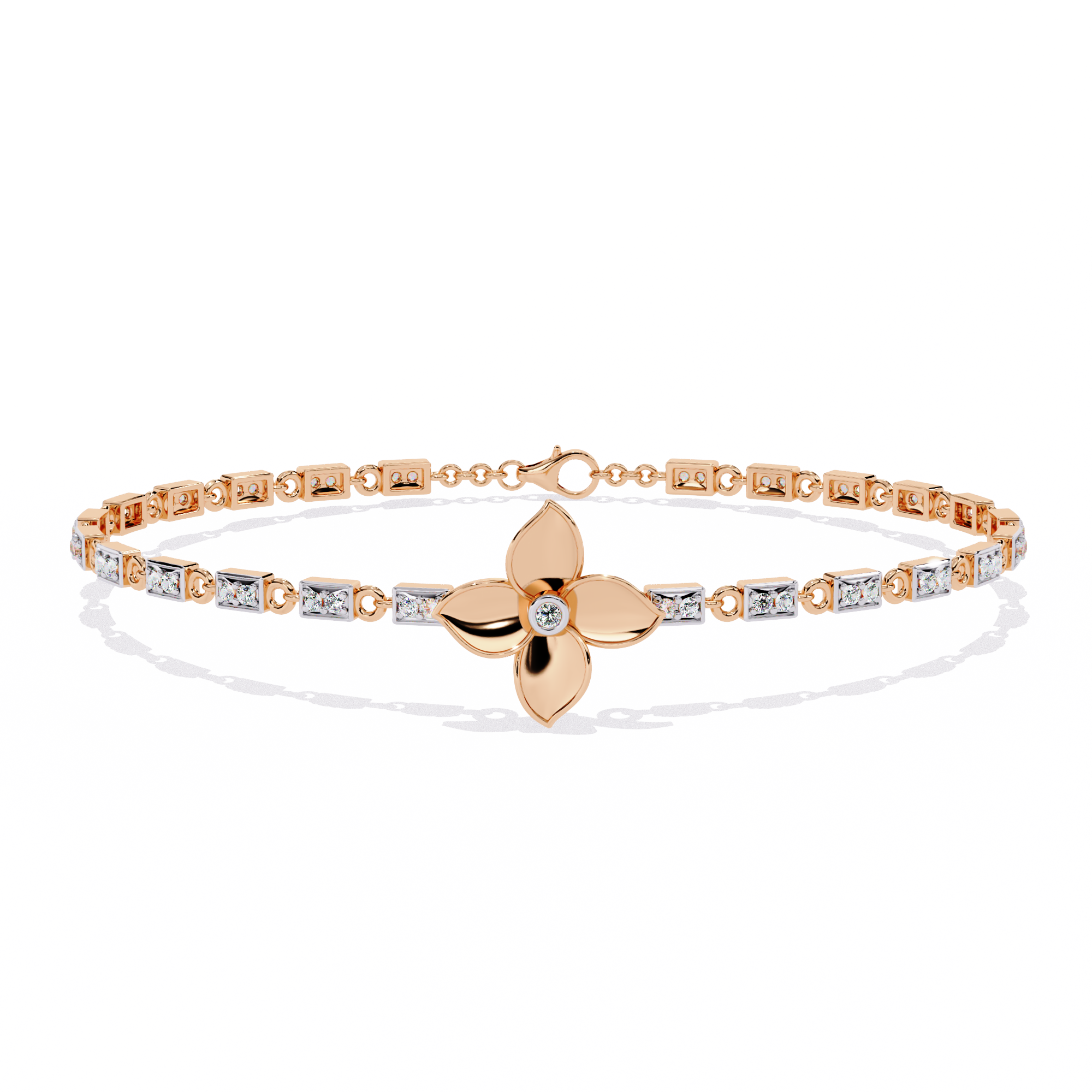 0.41 CT FLORÉ PETAL BRACELET