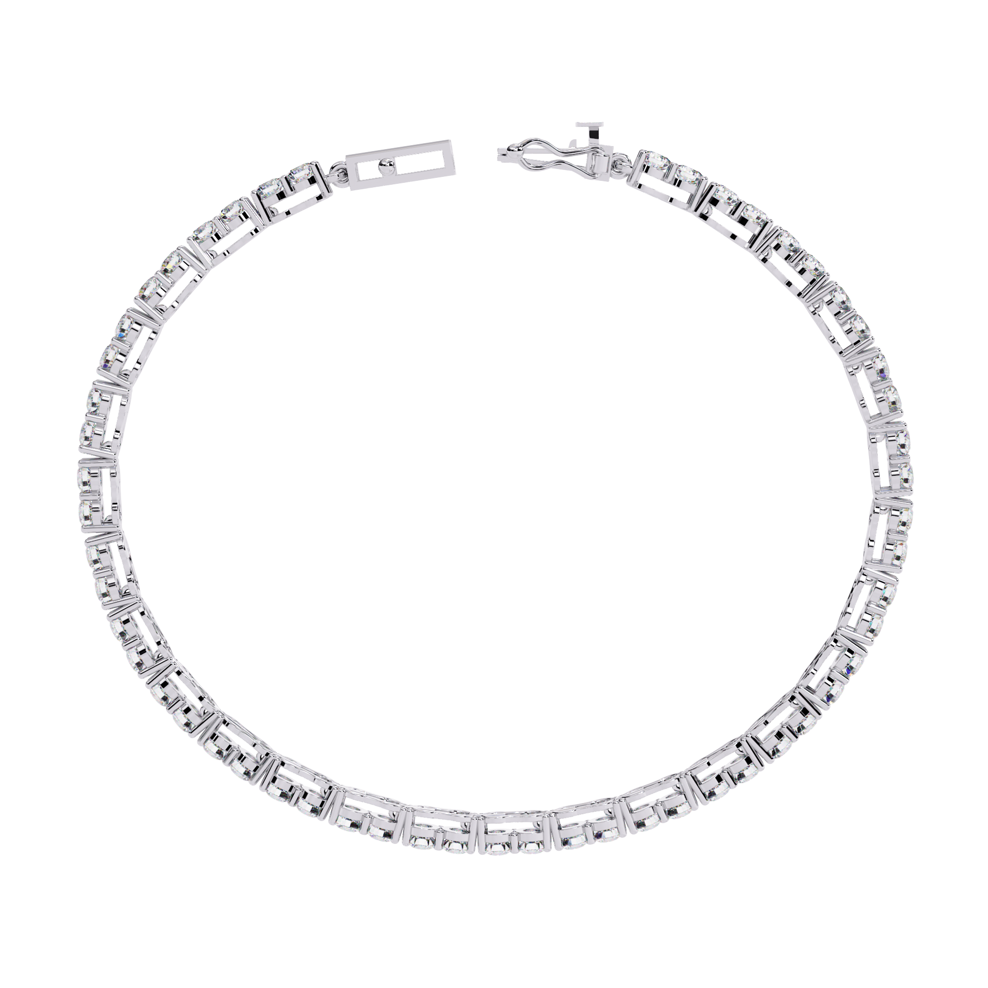 3.98 CT CELEBRITY LINE BRACELET