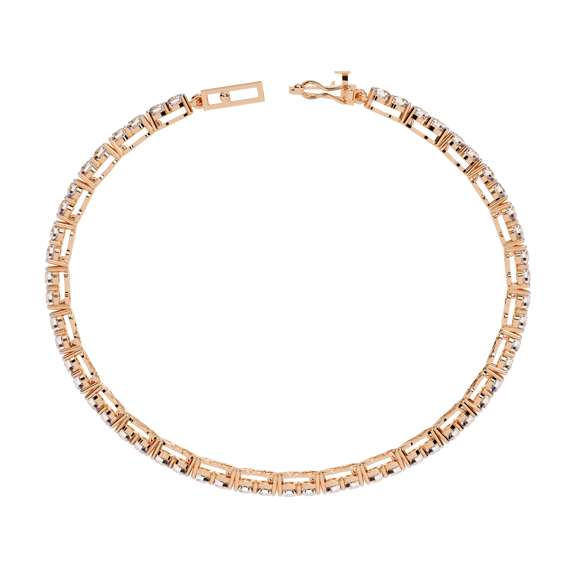 3.98 CT CELEBRITY LINE BRACELET