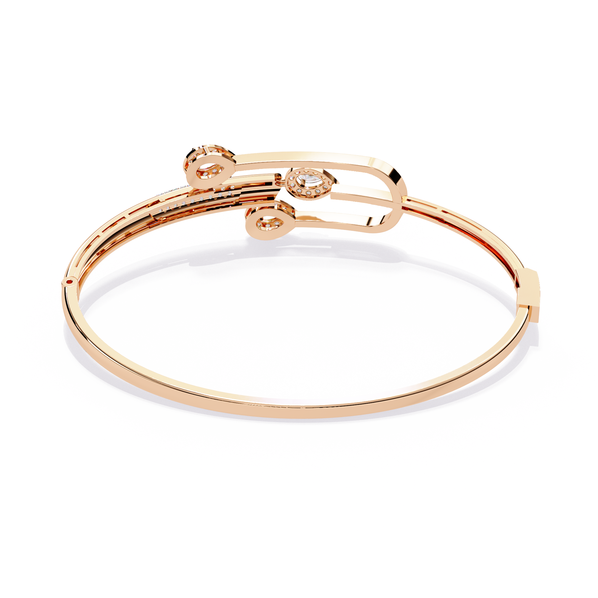 0.73 CT LEAFLET DUAL BRACELET