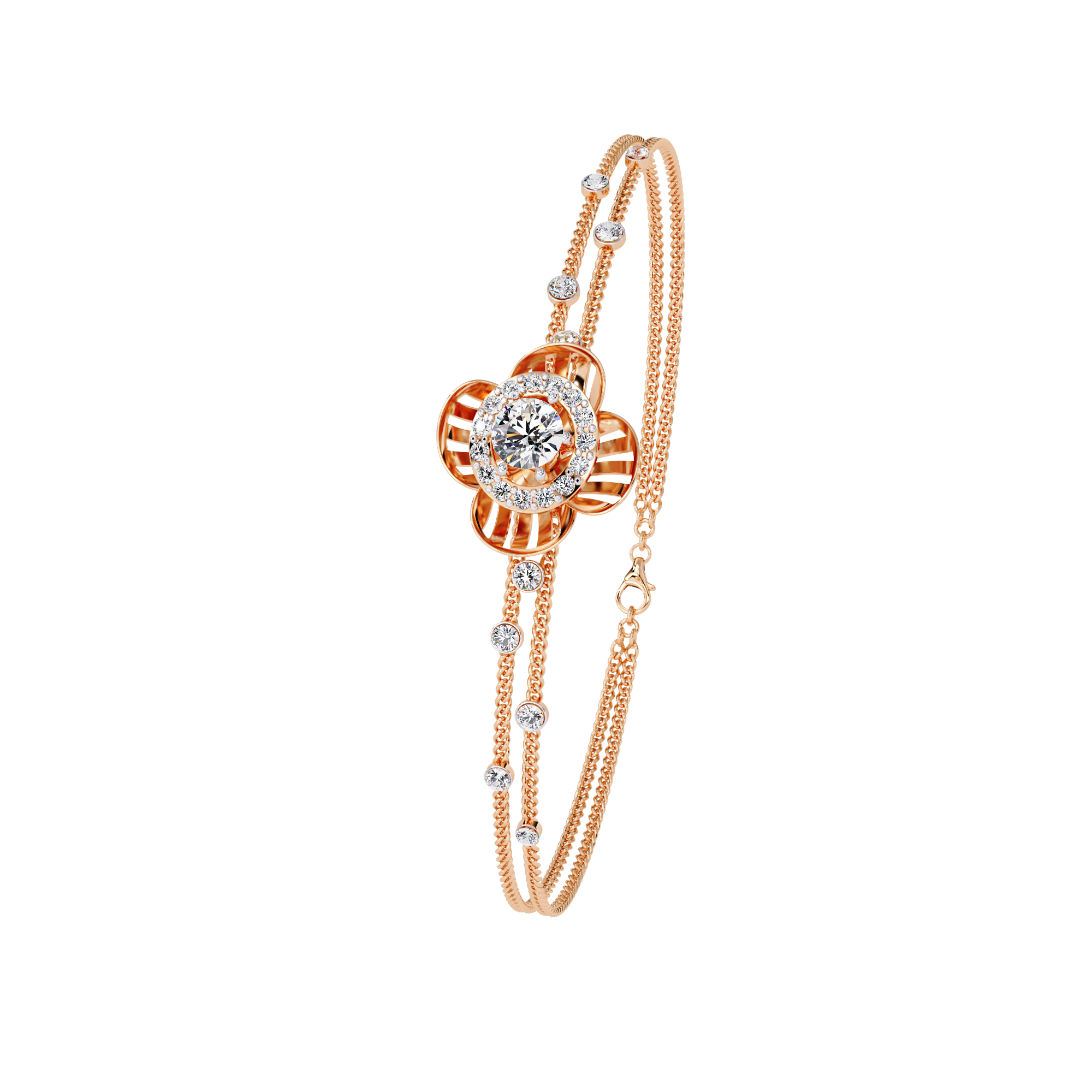 0.95 CT RADIANT BLOOM BRACELET