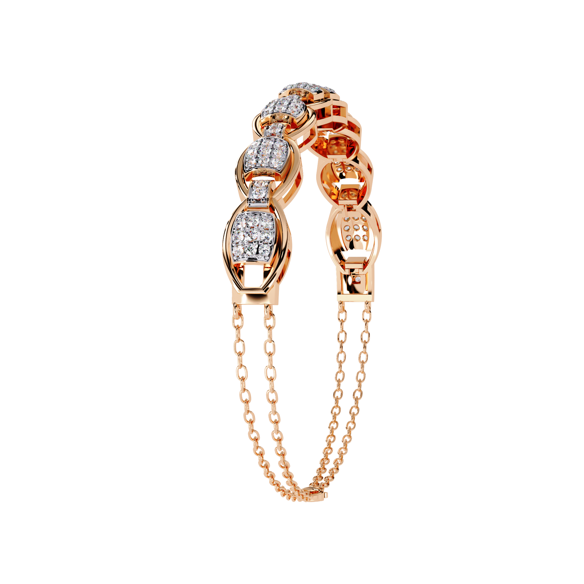 0.85 CT OVAL LINK SHIMMER BRACELET