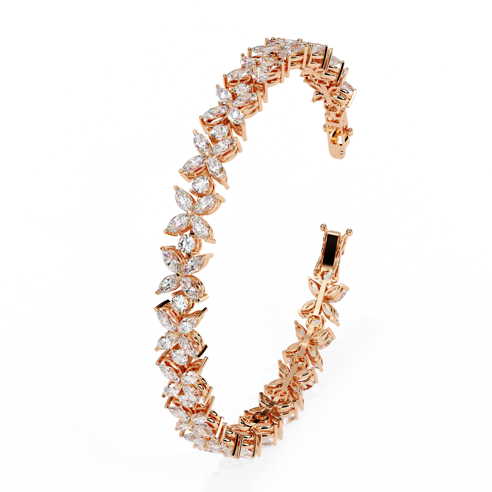 6.25 CT REGAL CLUSTER BRACELET