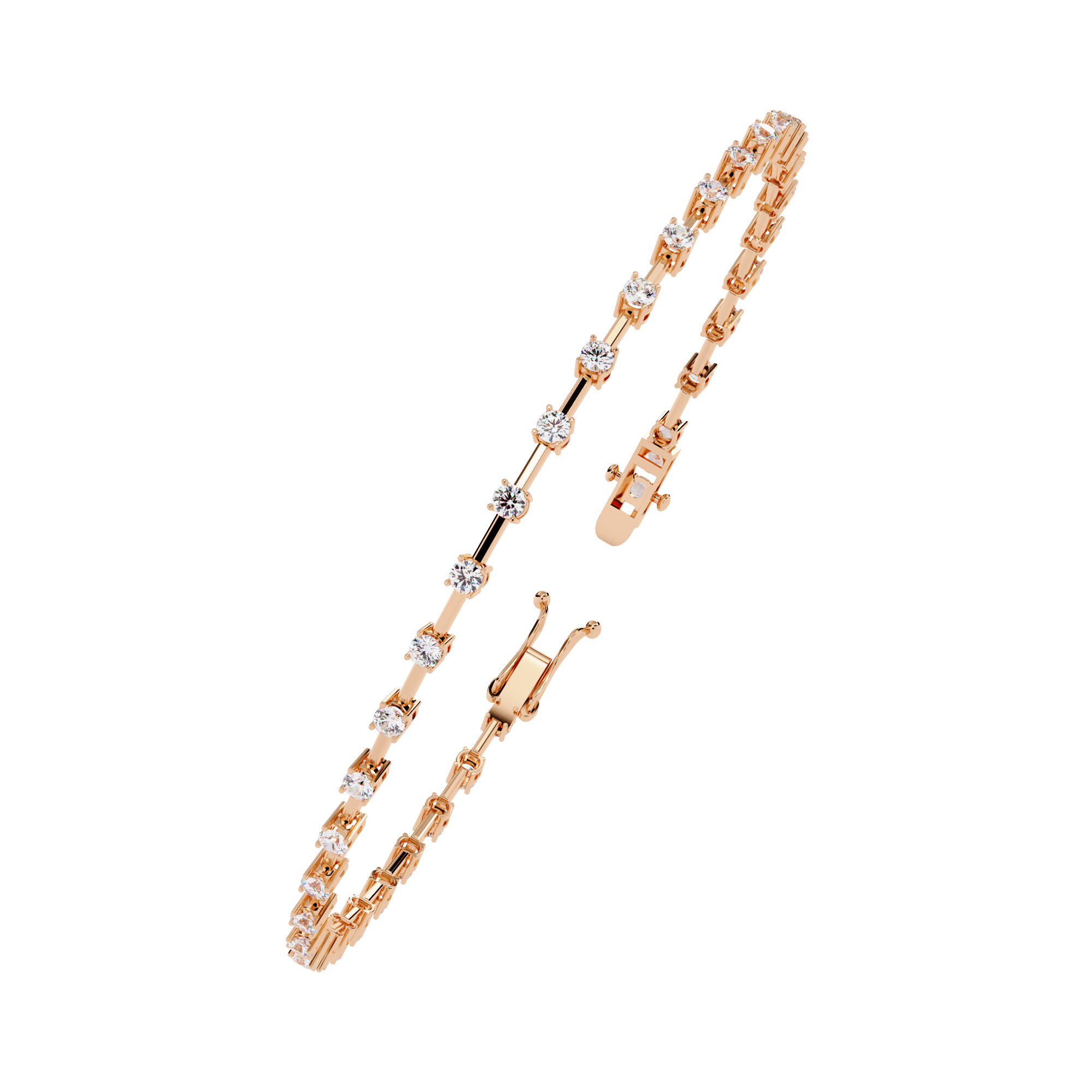 3.89 CT IMPERIAL ROW BRACELET