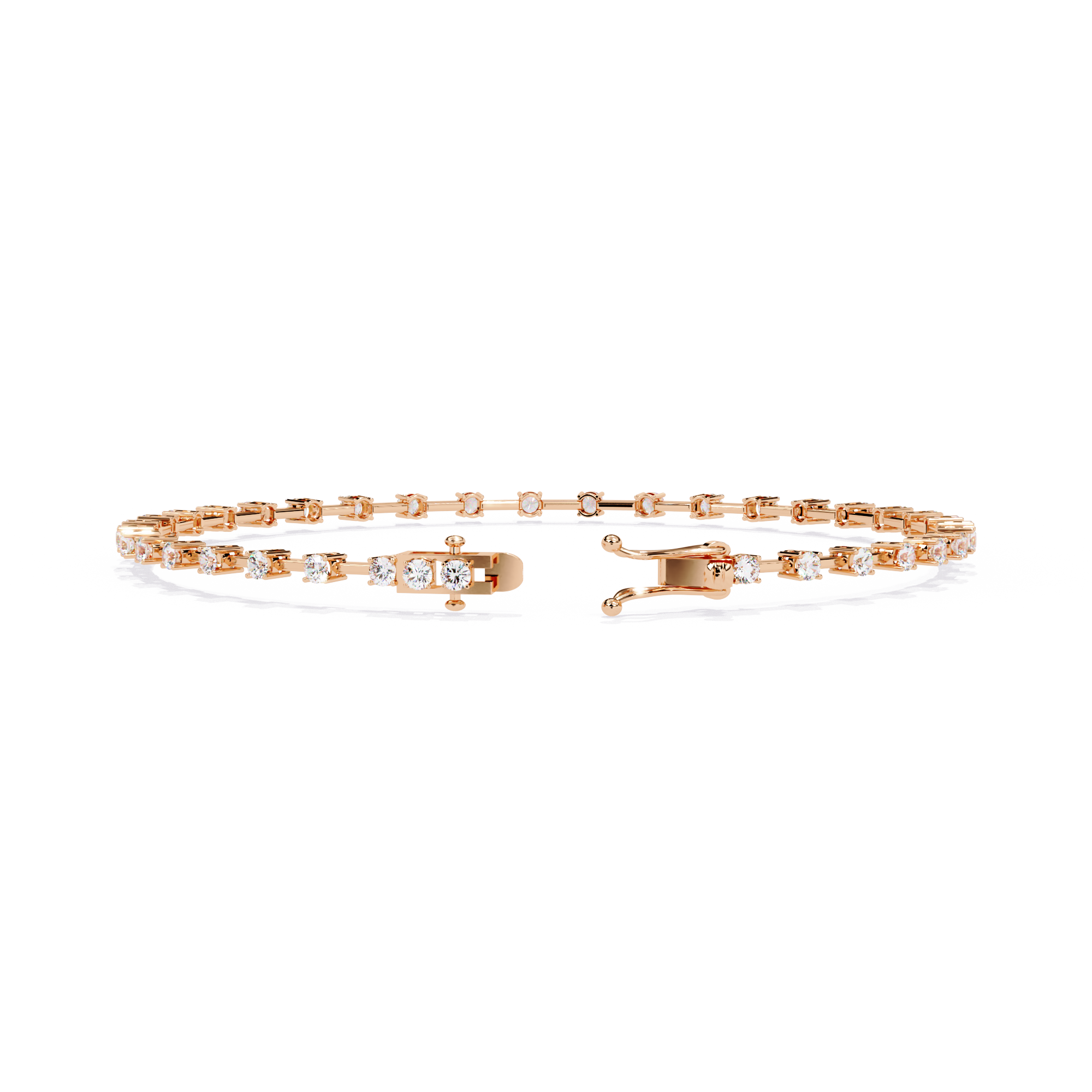 3.89 CT IMPERIAL ROW BRACELET