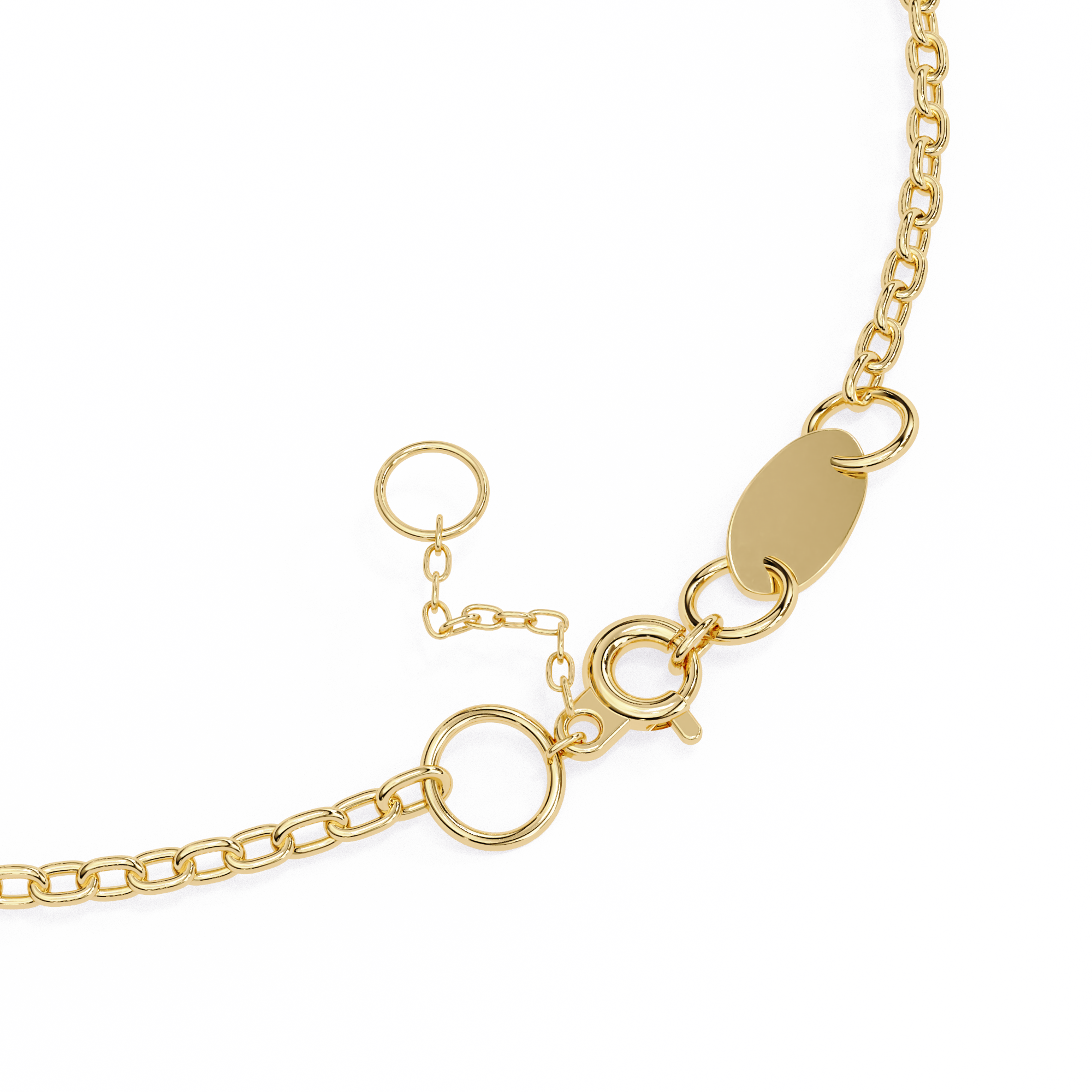 0.06 carat round bracelet 9k