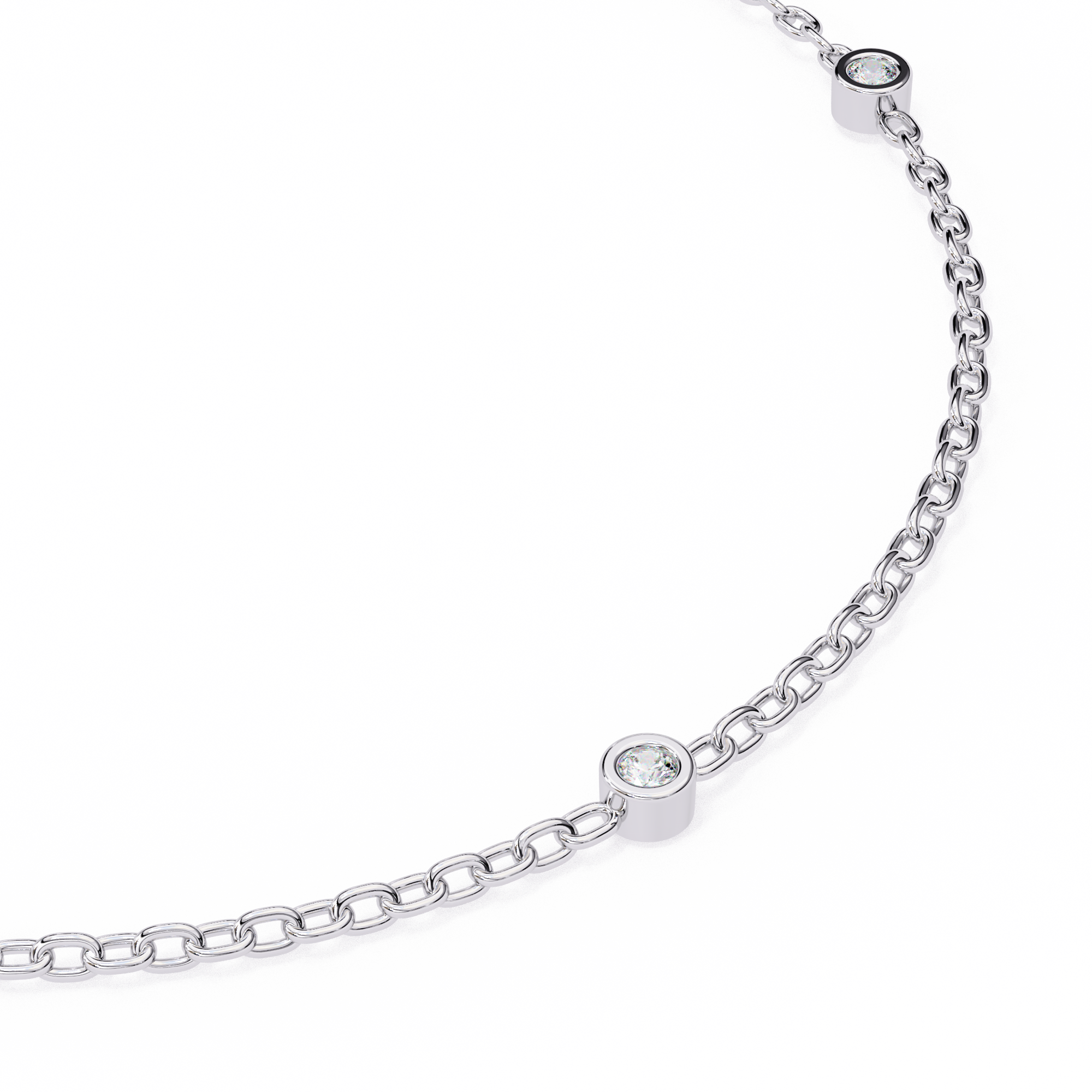 1 carat round bracelet