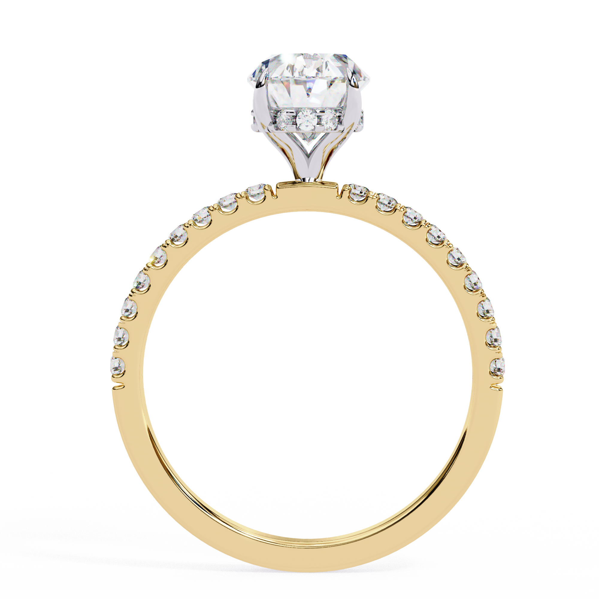 1.43 ct Luminous Oval Ring 9k