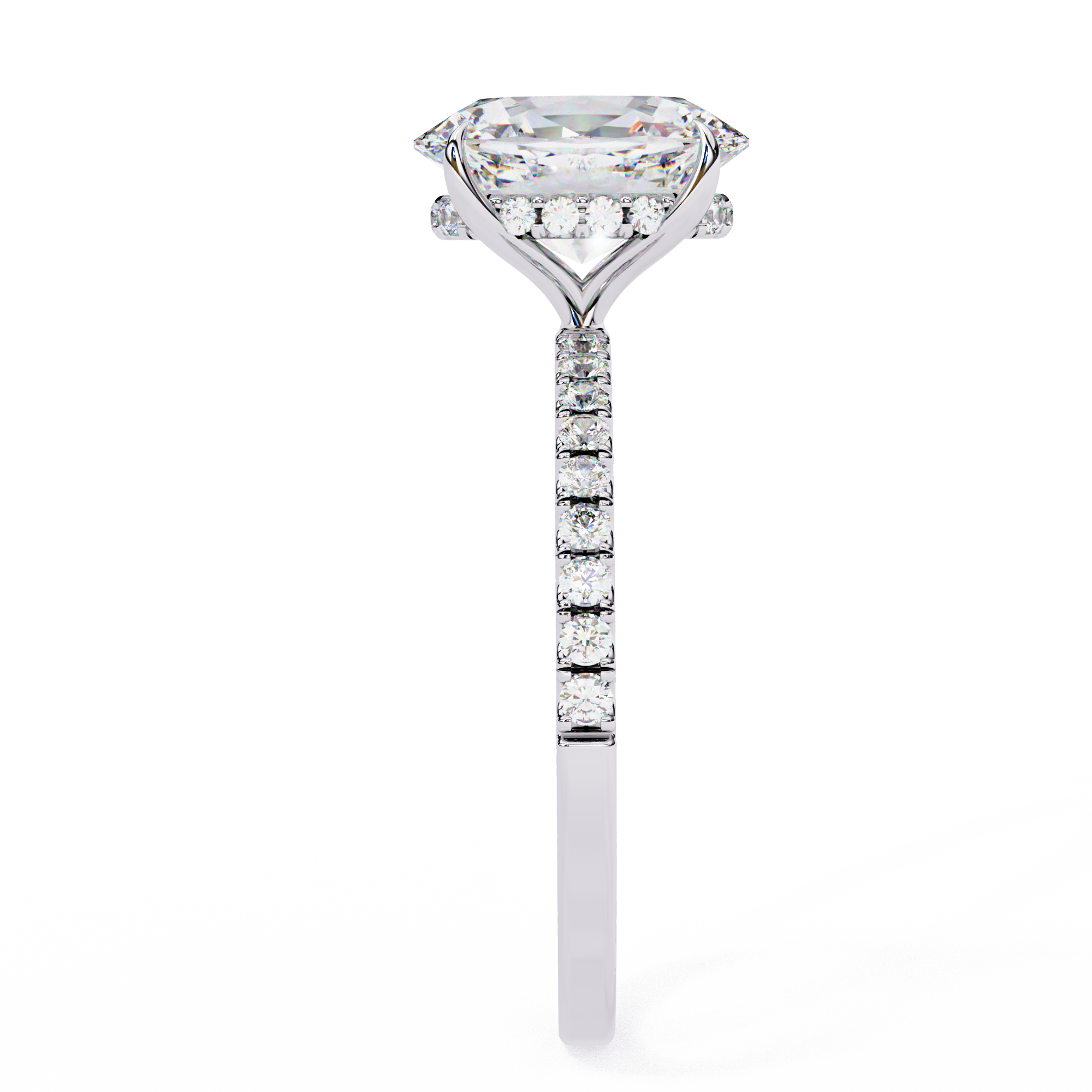 1.43 ct Luminous Oval Ring 9k
