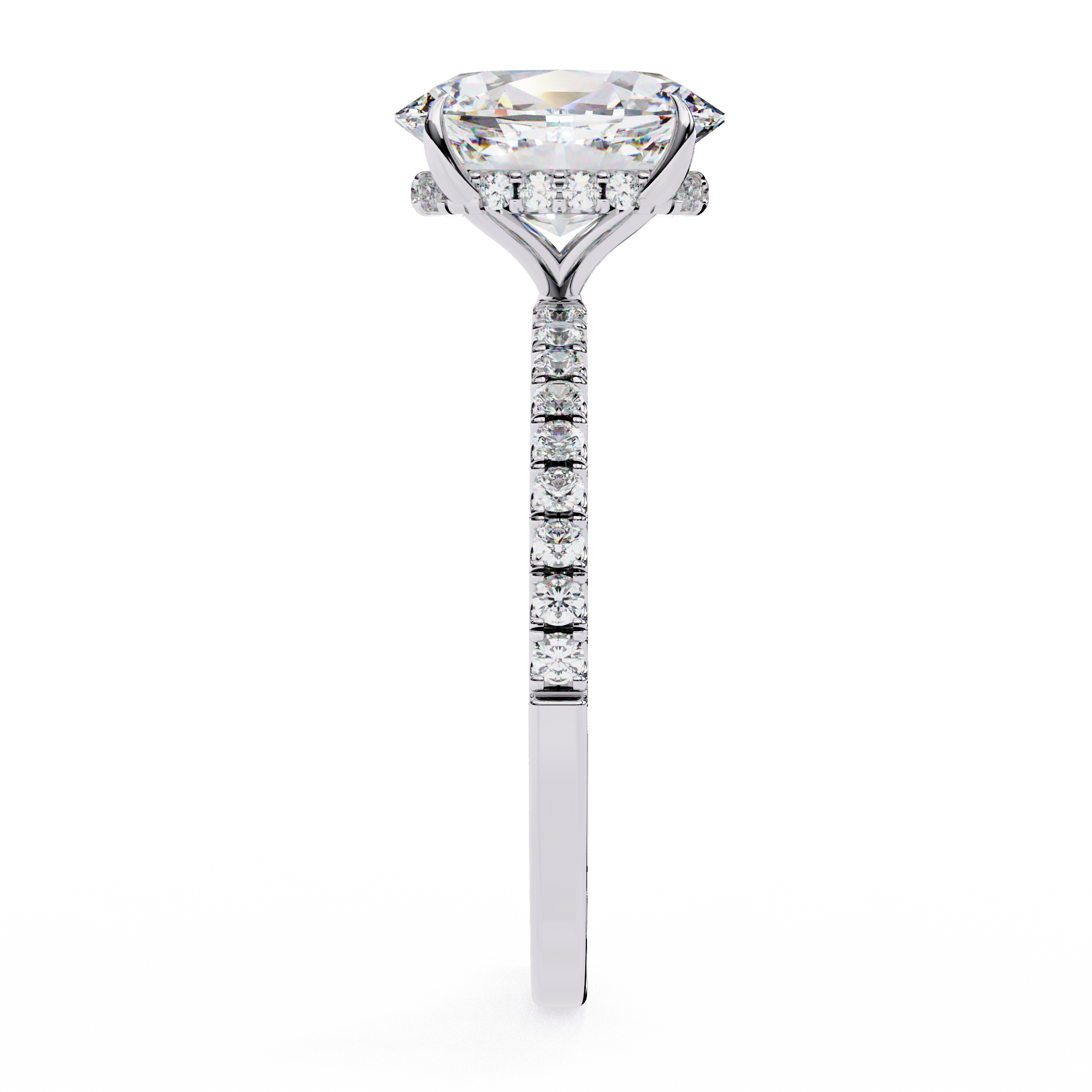 1.43 ct Luminous Oval Ring 9k