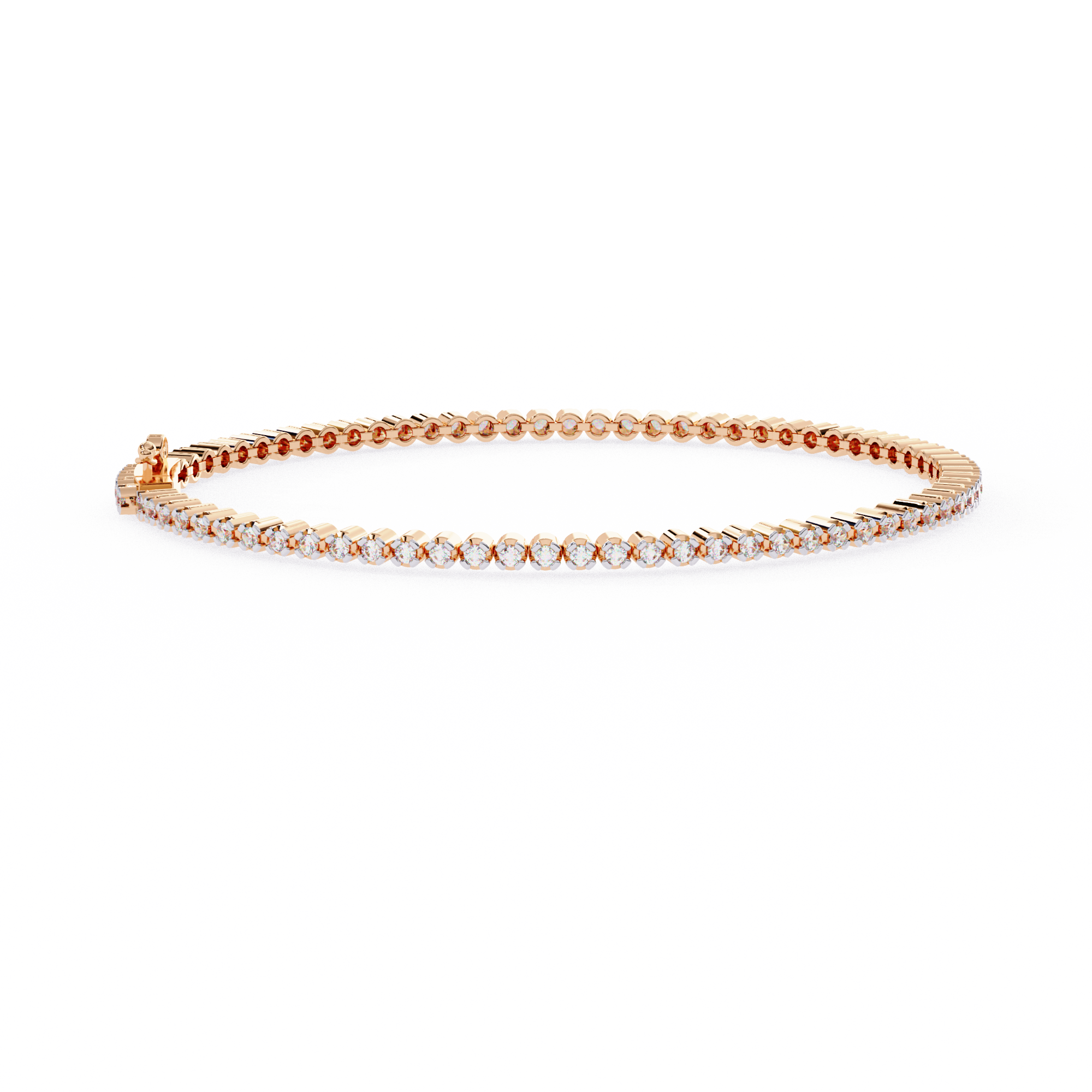 1.13 carat round bracelet