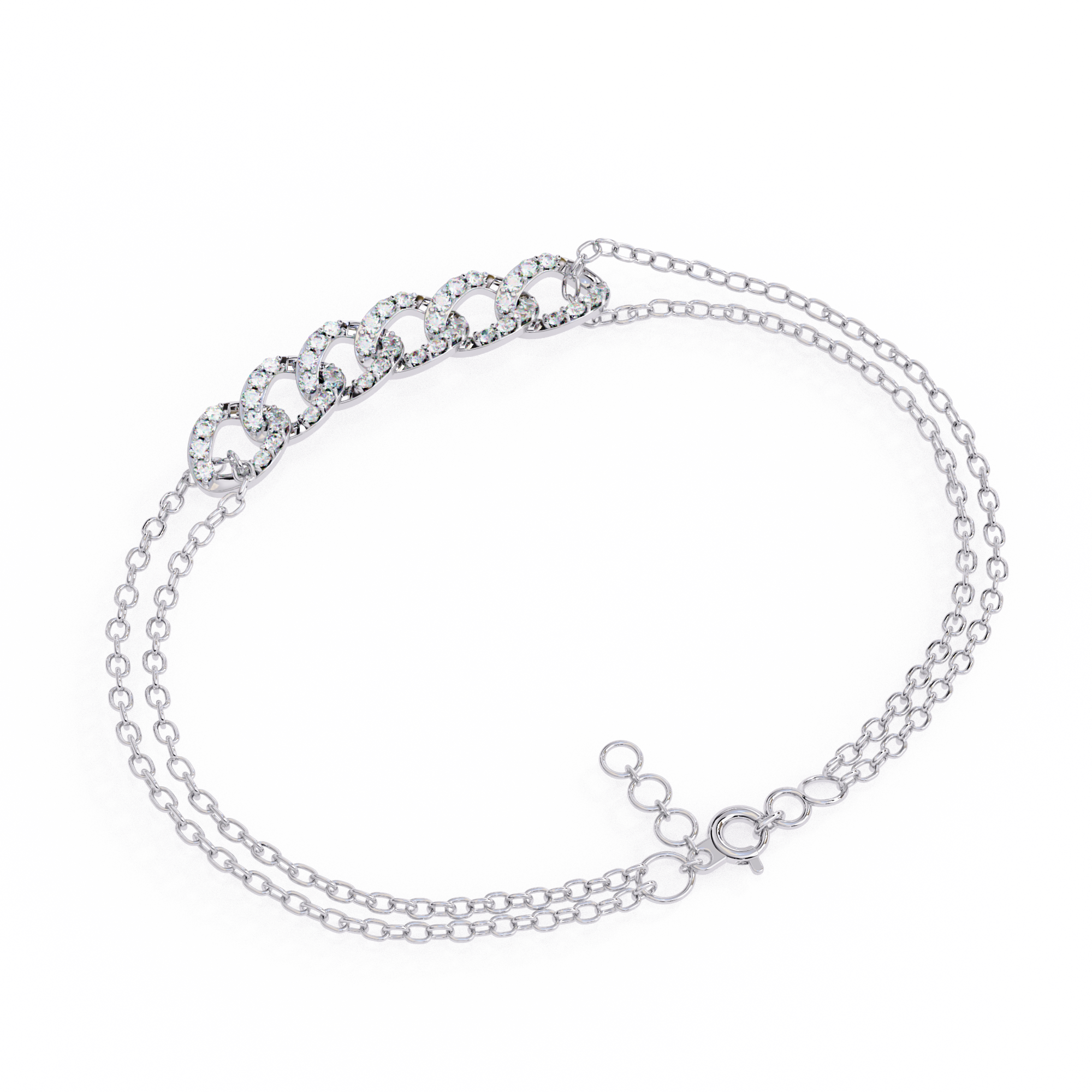 0.29 carat round bracelet