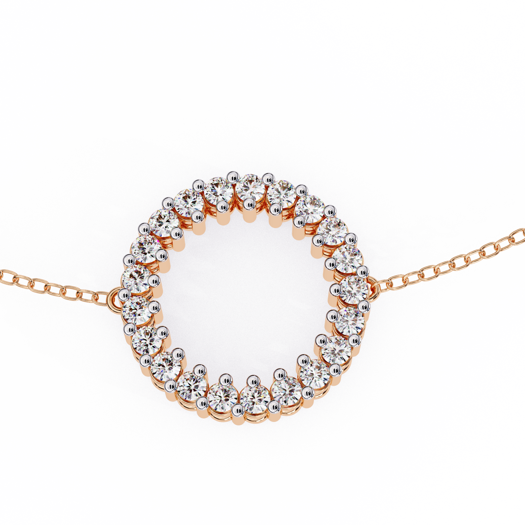 0.15 carat round bracelet