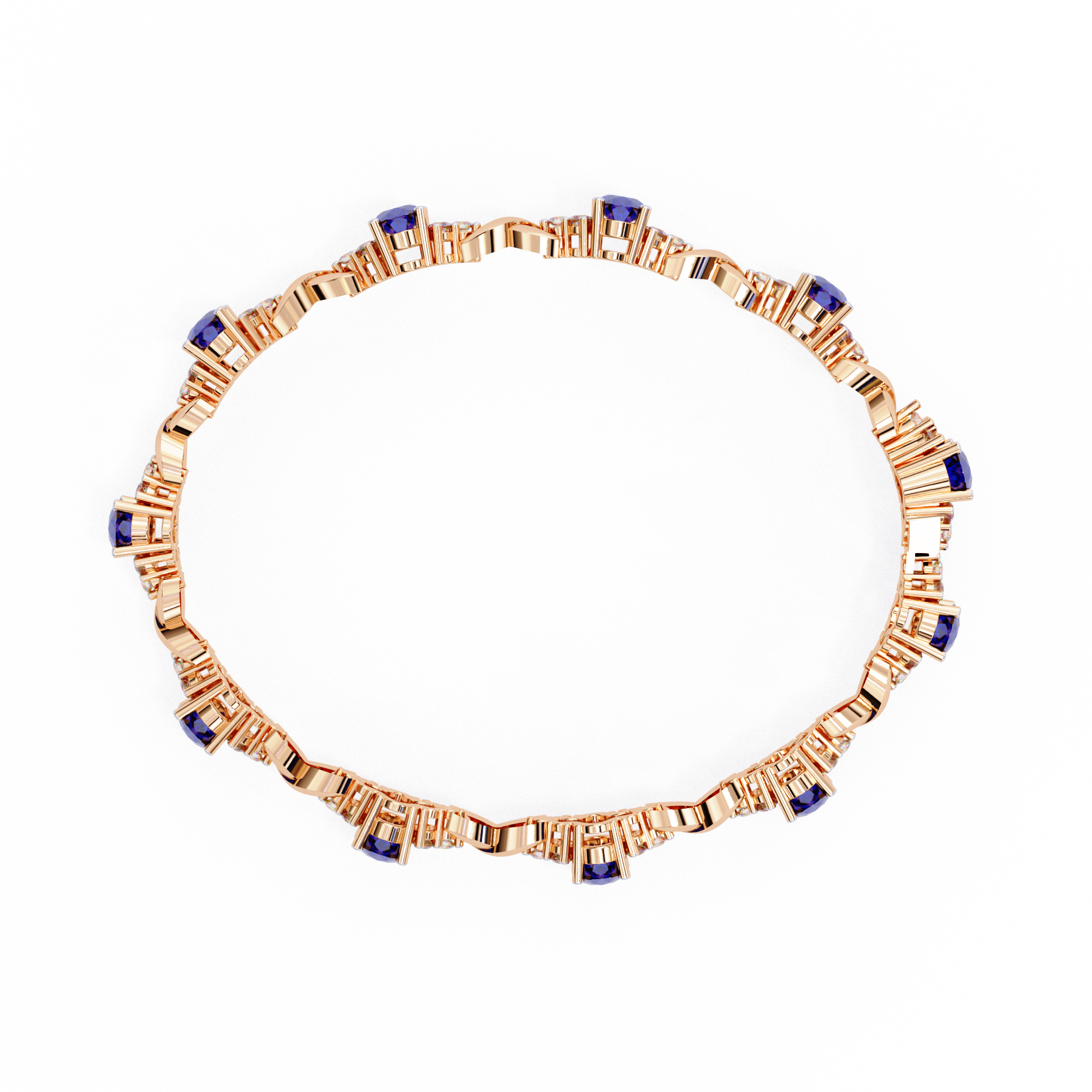 5.26 ct Oval Grandeur Bracelet 9k