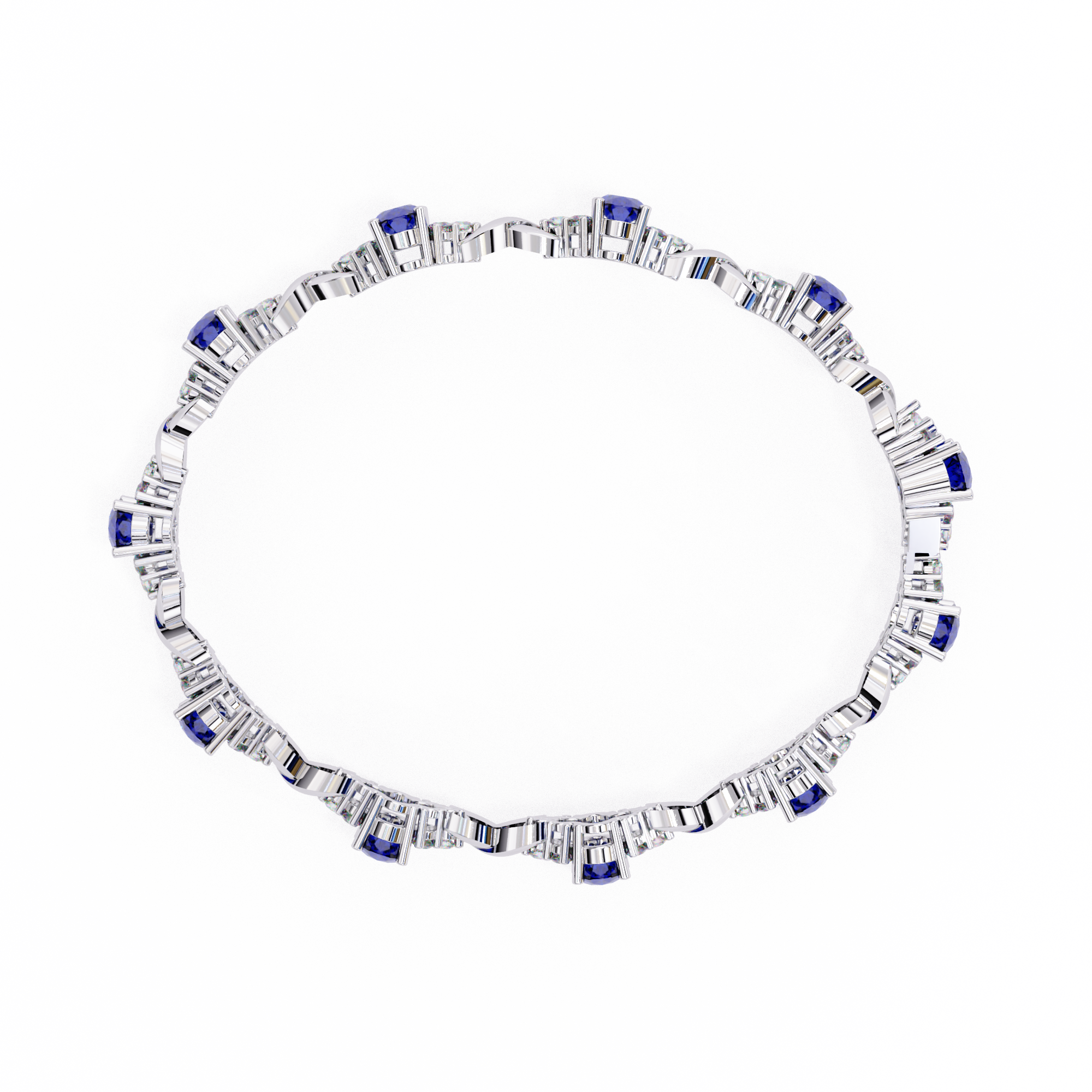 5.26 ct Oval Grandeur Bracelet 9k