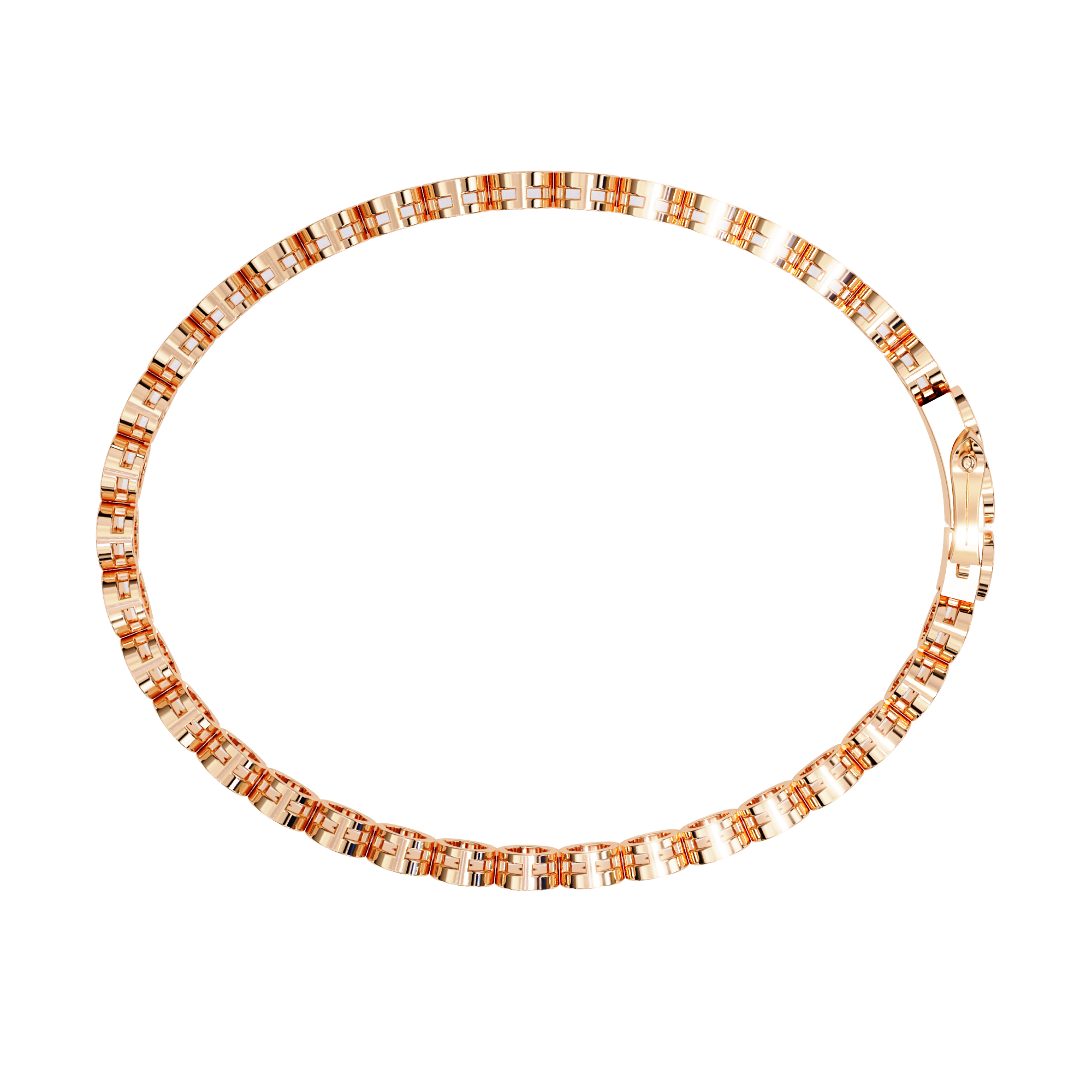 0.59 ct Luminous Loop Bracelet 9k