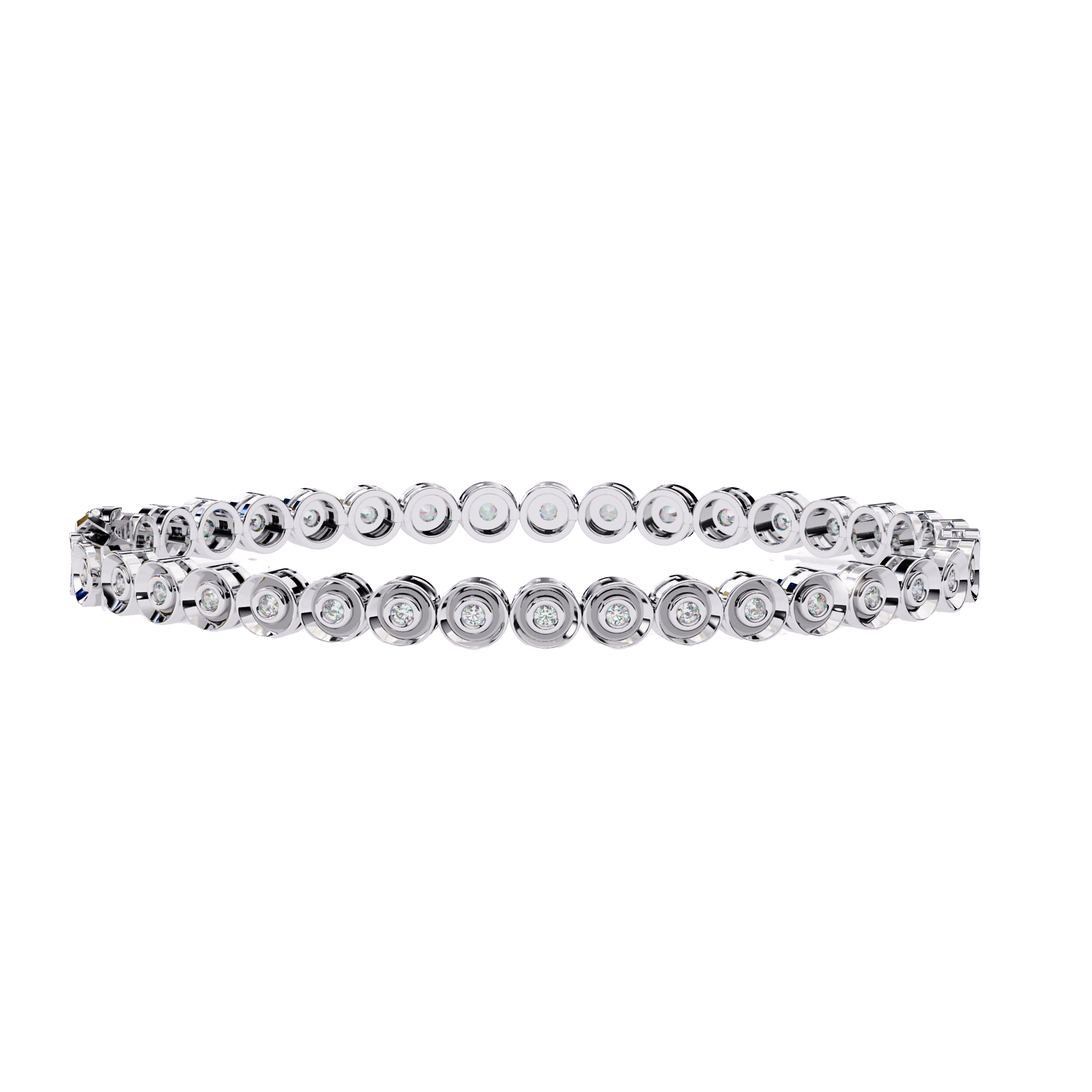 0.59 ct Luminous Loop Bracelet 9k