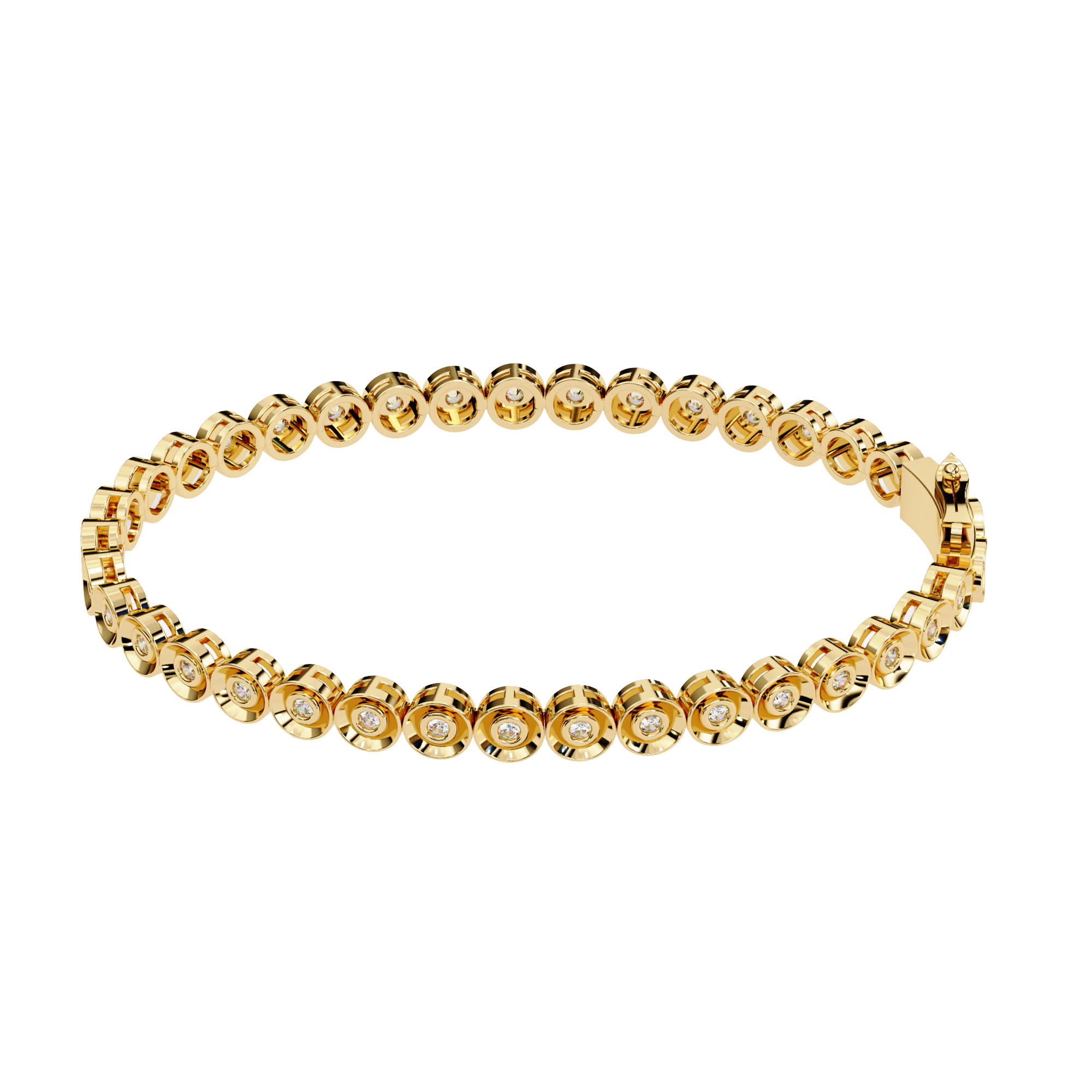 0.59 ct Luminous Loop Bracelet 9k