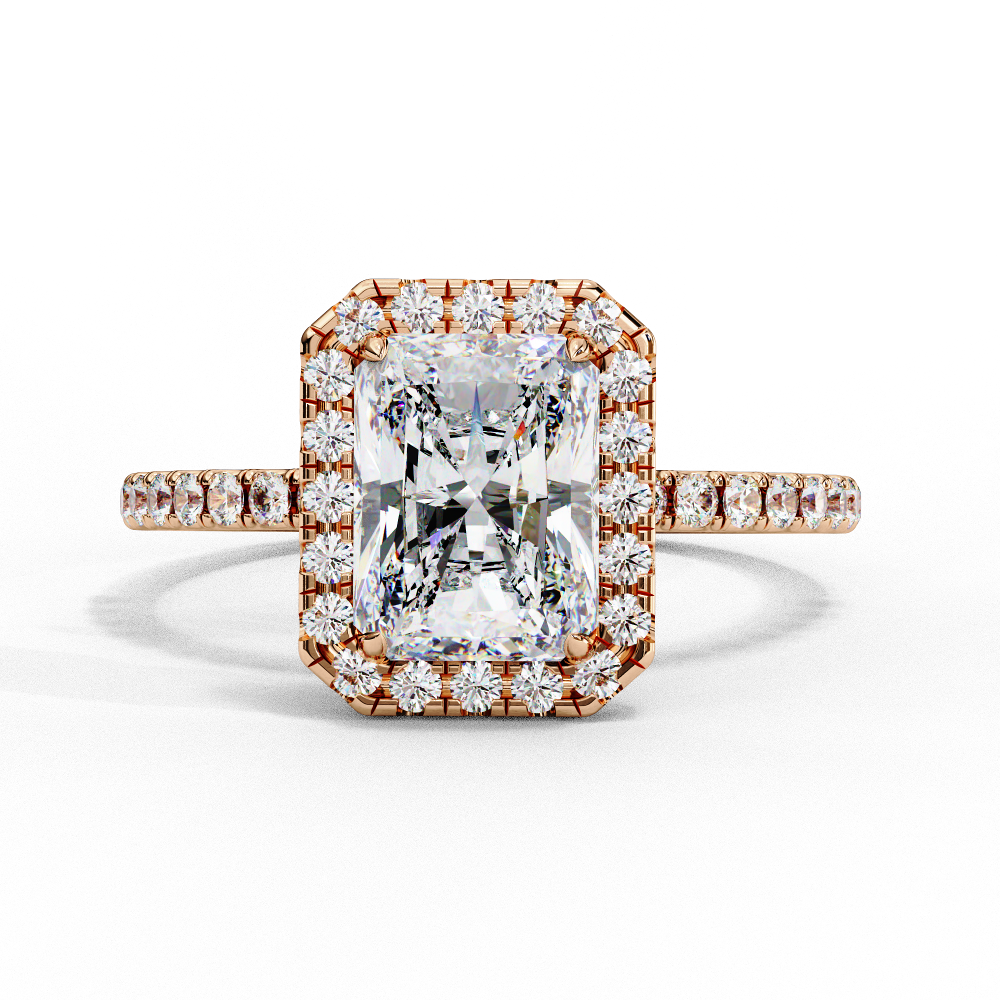 2.15 carat radiant round rings