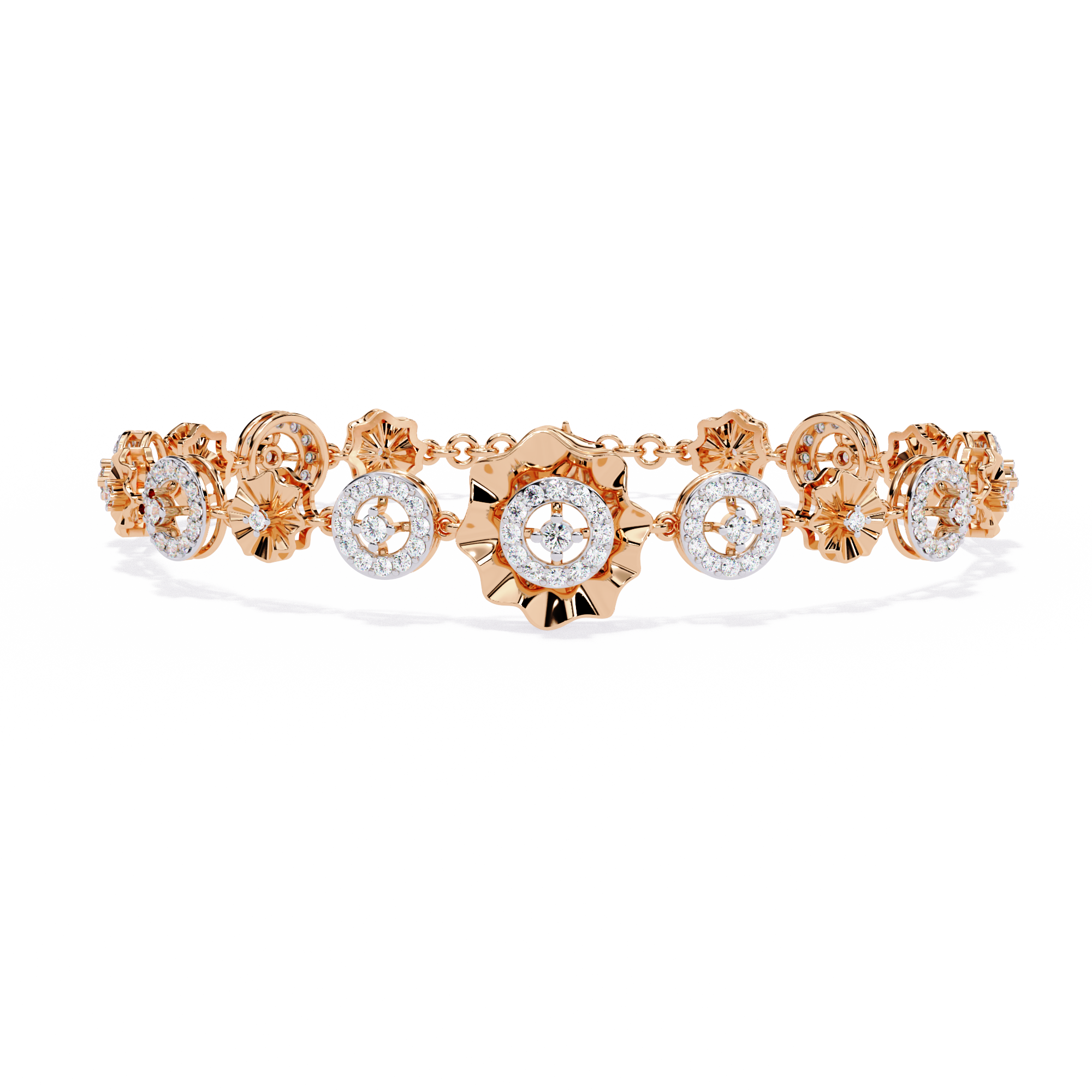 1.28 CT BLOSSOM WREATH BRACELET
