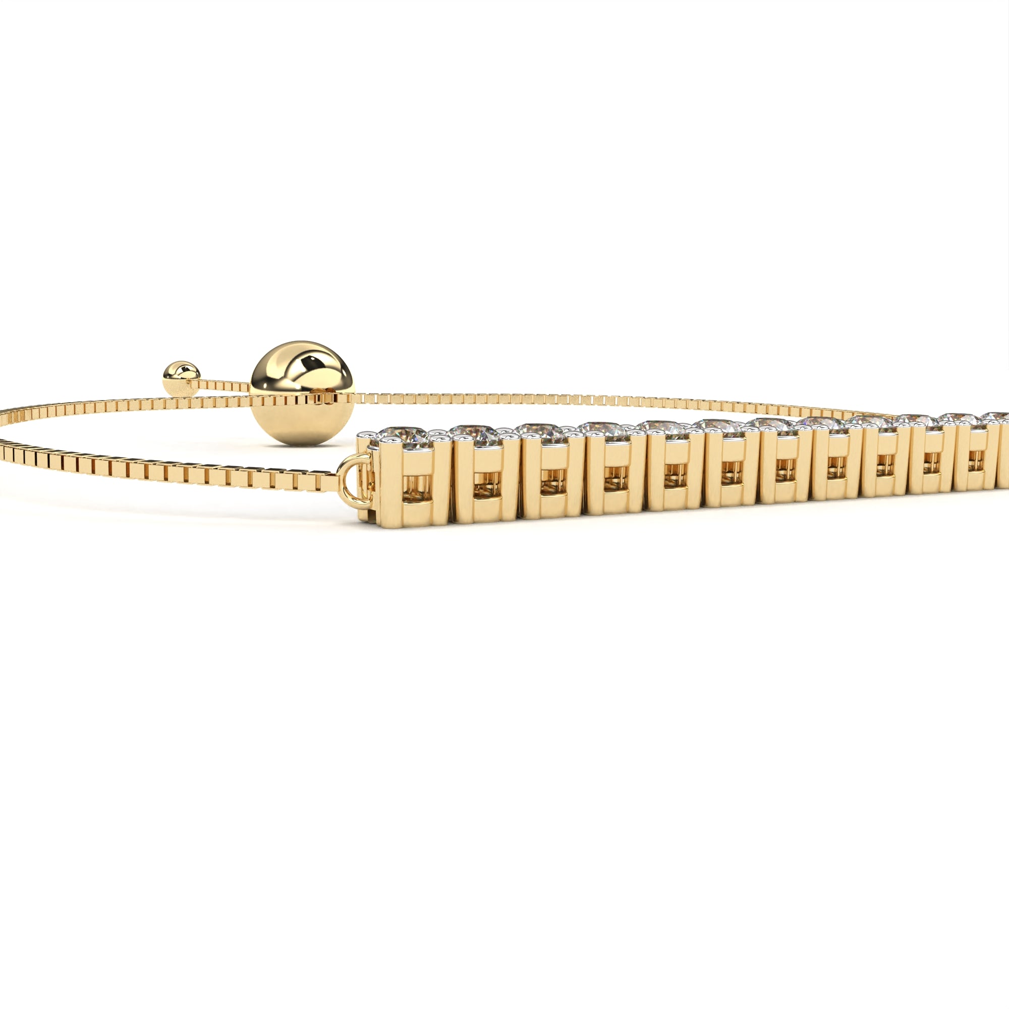 0.36 carat diamond round bracelet