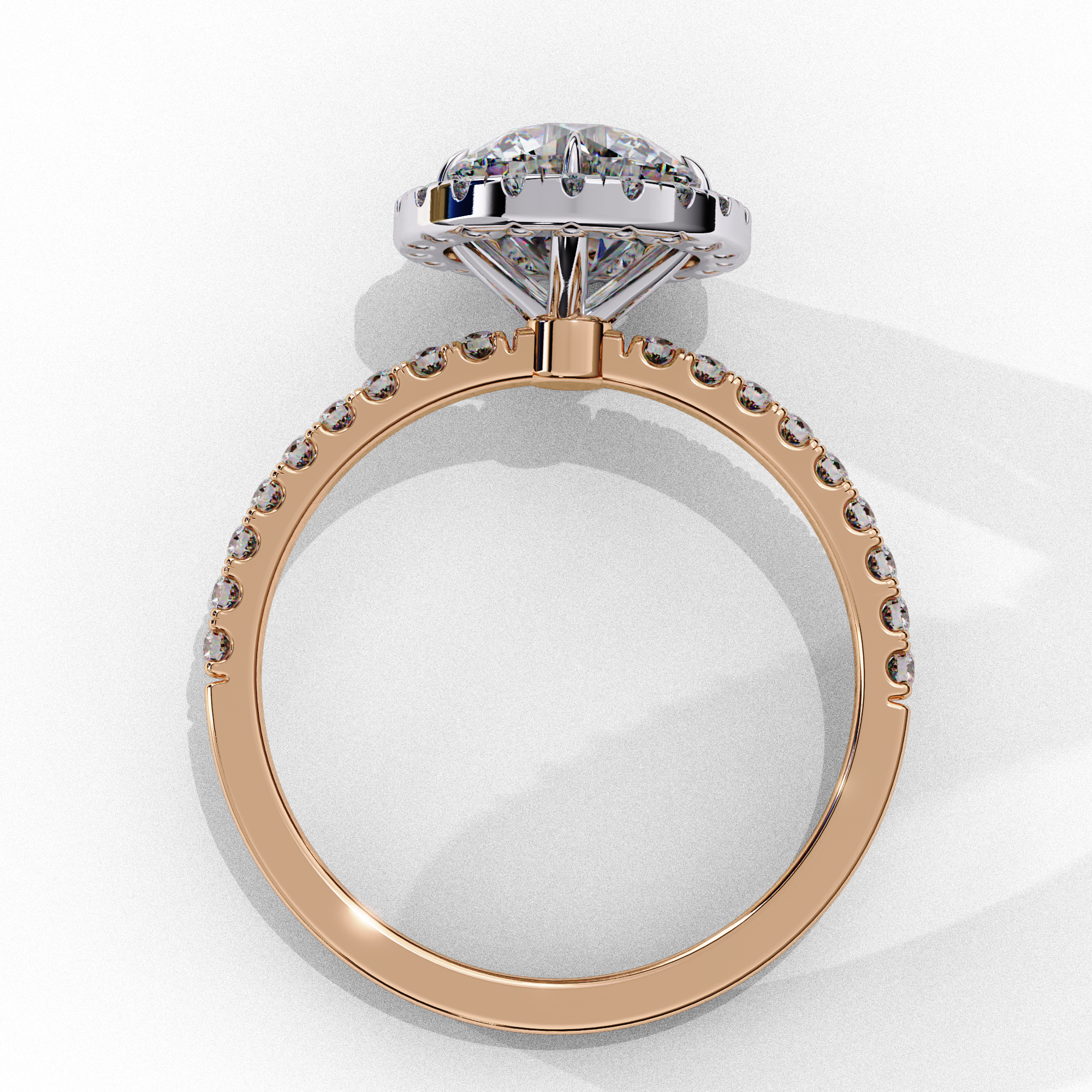 1.86 CT Brilliant Round Ring 9k